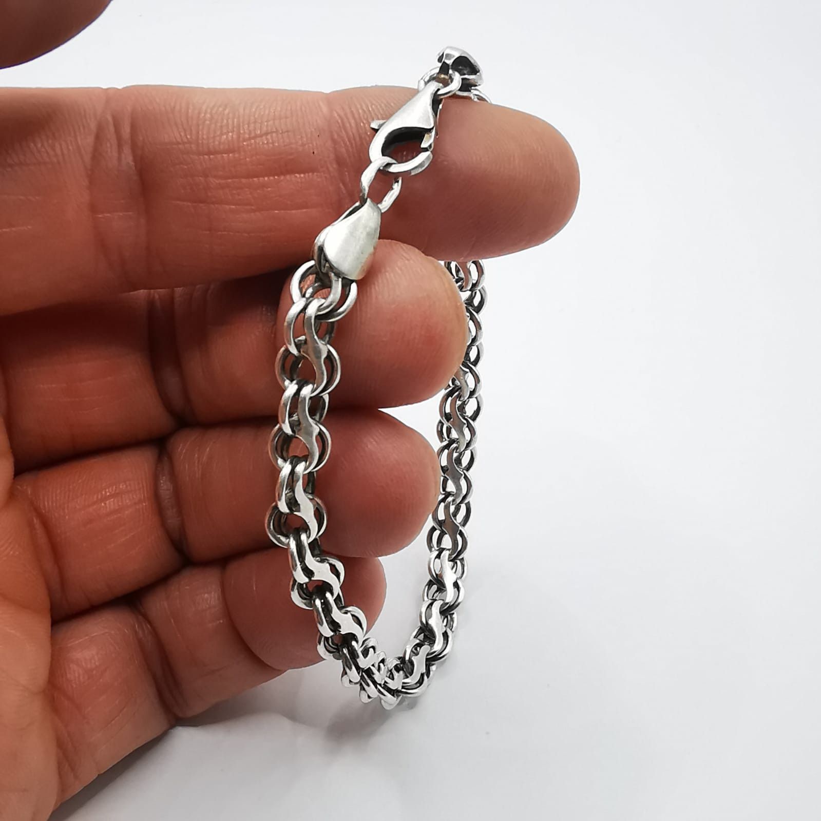 Sterling Silver Vintage Bracelet Jewelry, 925 Sterling Silver 12,89g Size ONE SIZE - 6 Thumbnail