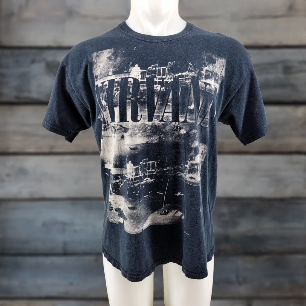 Gildan Nirvana Nevermind Band Tee Faded Black T Shirt Gildan Size L Size US L / EU 52-54 / 3 - 1 Thumbnail