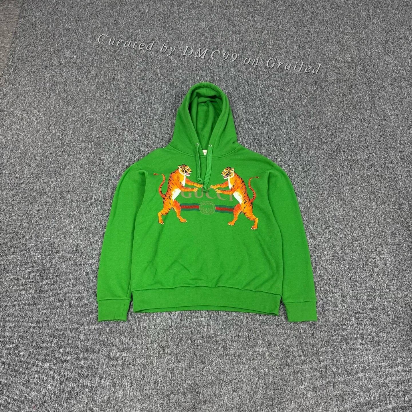 Gucci Gucci Green Two Tigers Hoodie S Size US S / EU 44-46 / 1 - 1 Thumbnail
