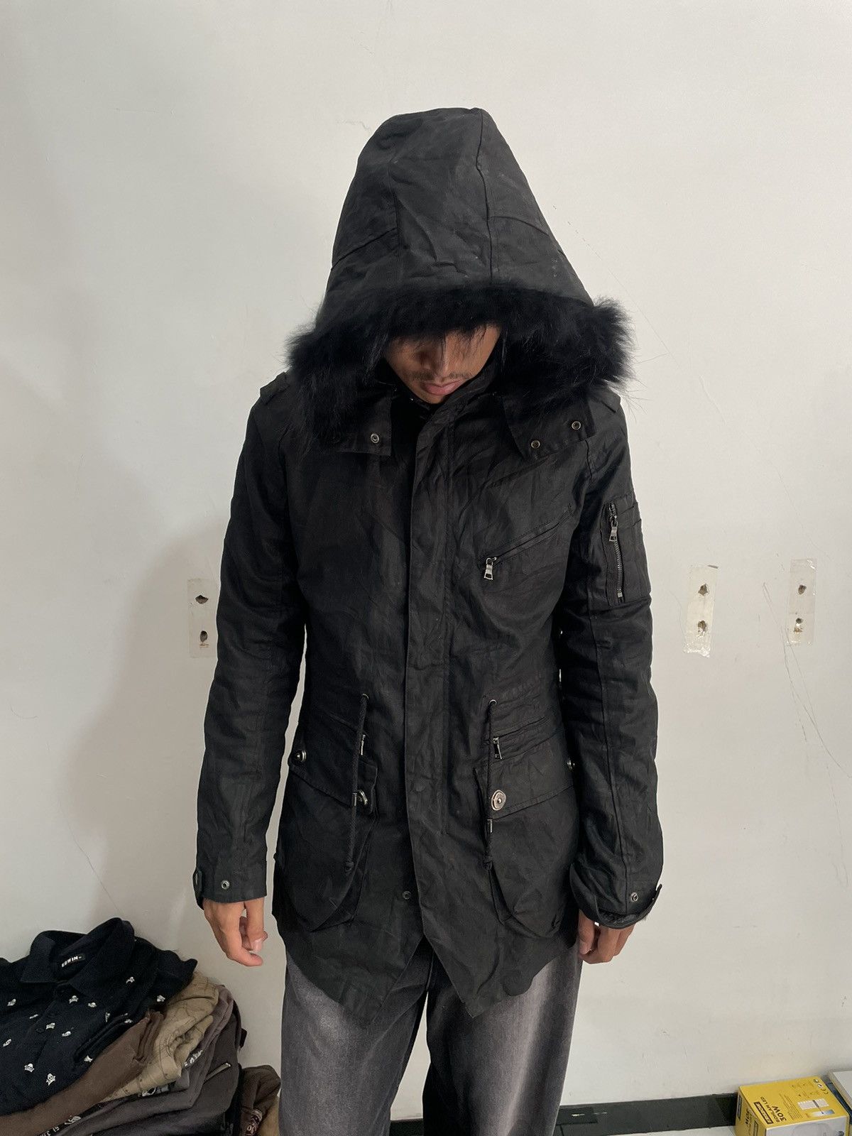TORNADO MART fur jacket y2k・punk・opium