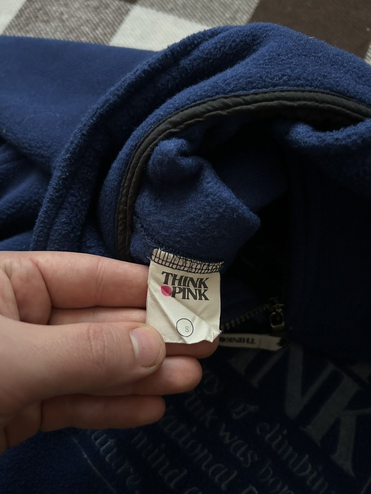Polartec × Vintage Vintage Think Pink Big logo polar-tec fleece 1/4 zip Size US M / EU 48-50 / 2 - 4 Thumbnail