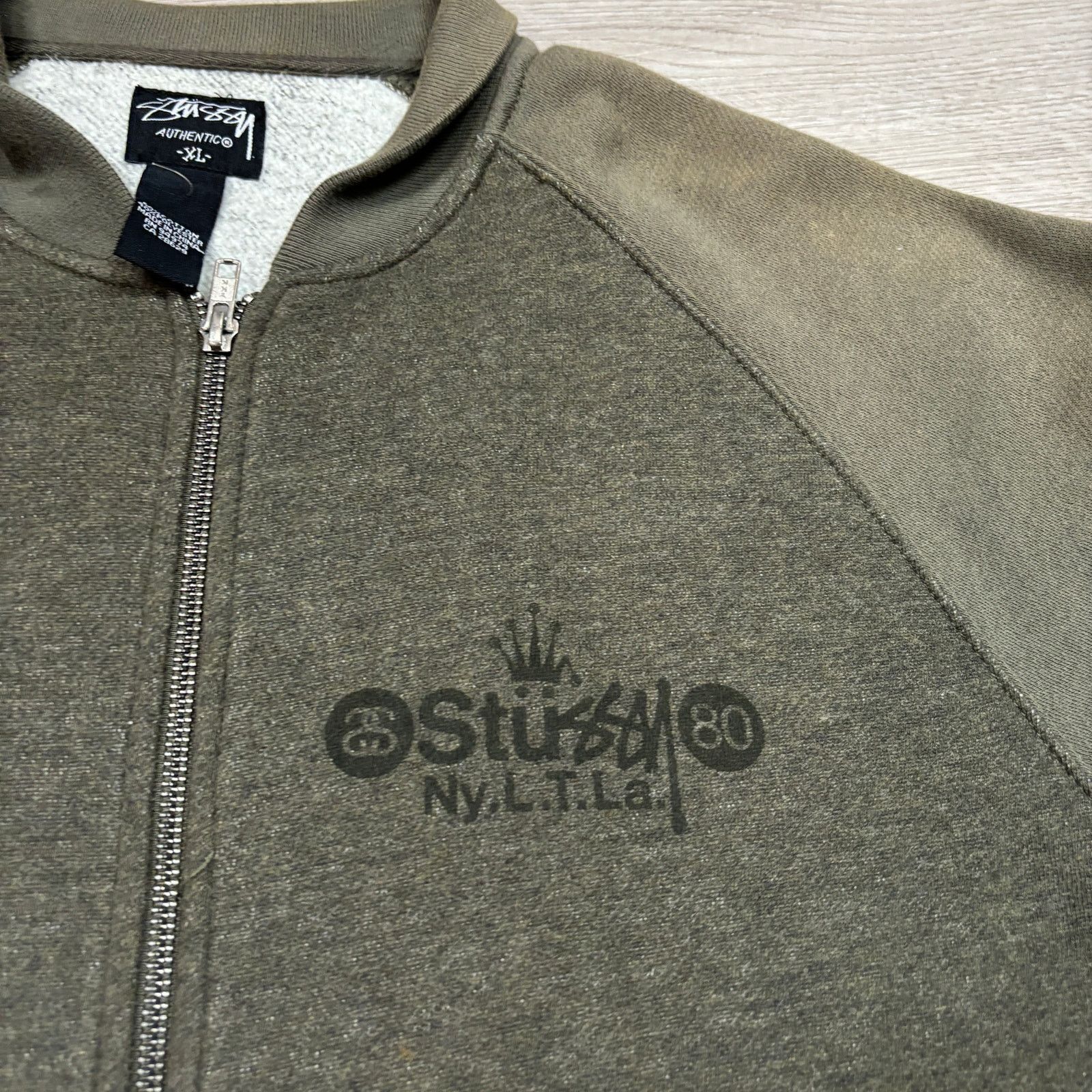 Stussy × Vintage VTG Stussy NYLTLA Full Zip Track Sweatshirt Jacket Men's XL Size US XL / EU 56 / 4 - 4 Thumbnail
