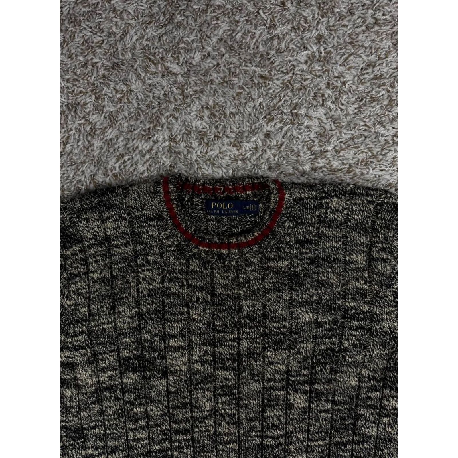 Polo Ralph Lauren Polo Ralph Lauren Sweater Crew Neck Knit Gray Size Large Mens Regular Pullover Classic Winter Spring Fall Knit Cotton Size US L / EU 52-54 / 3 - 2 Thumbnail