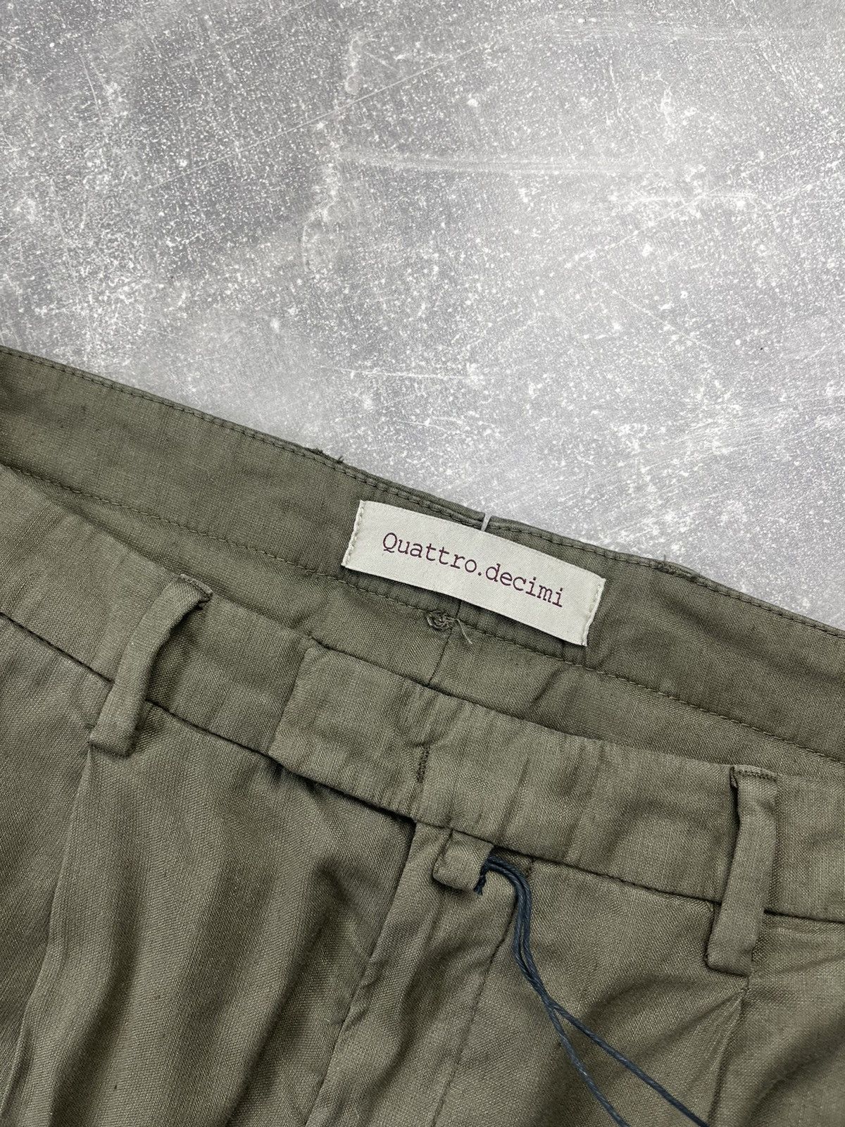 Other Quattro.decimi Olive Green Italian Avant Garde Cotton Pants Size US 32 / EU 48 - 6 Thumbnail