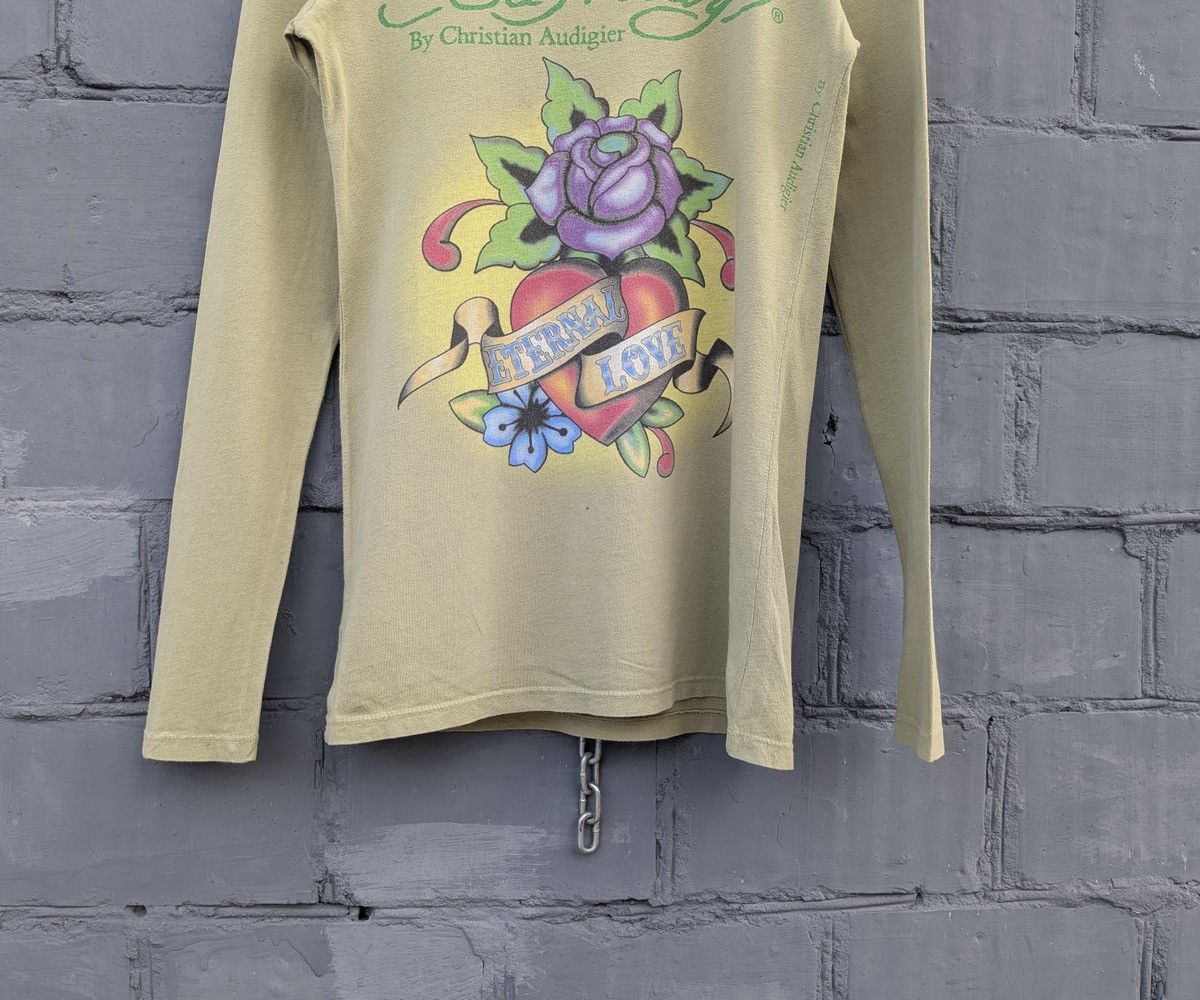 Ed Hardy Vintage Ed Hardy by Christian Audigier Longsleeve Shirt Size S / US 4 / IT 40 - 3 Thumbnail