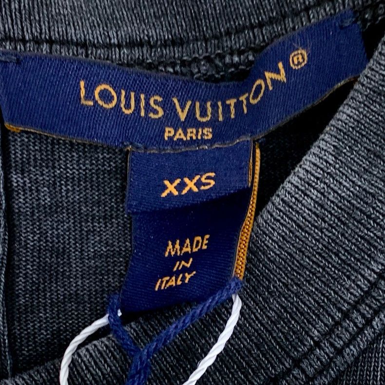Louis Vuitton Louis Vuitton Black-and-grey jewel-print worn-in cotton cr Size XXS / US 00 / IT 34 - 6 Thumbnail