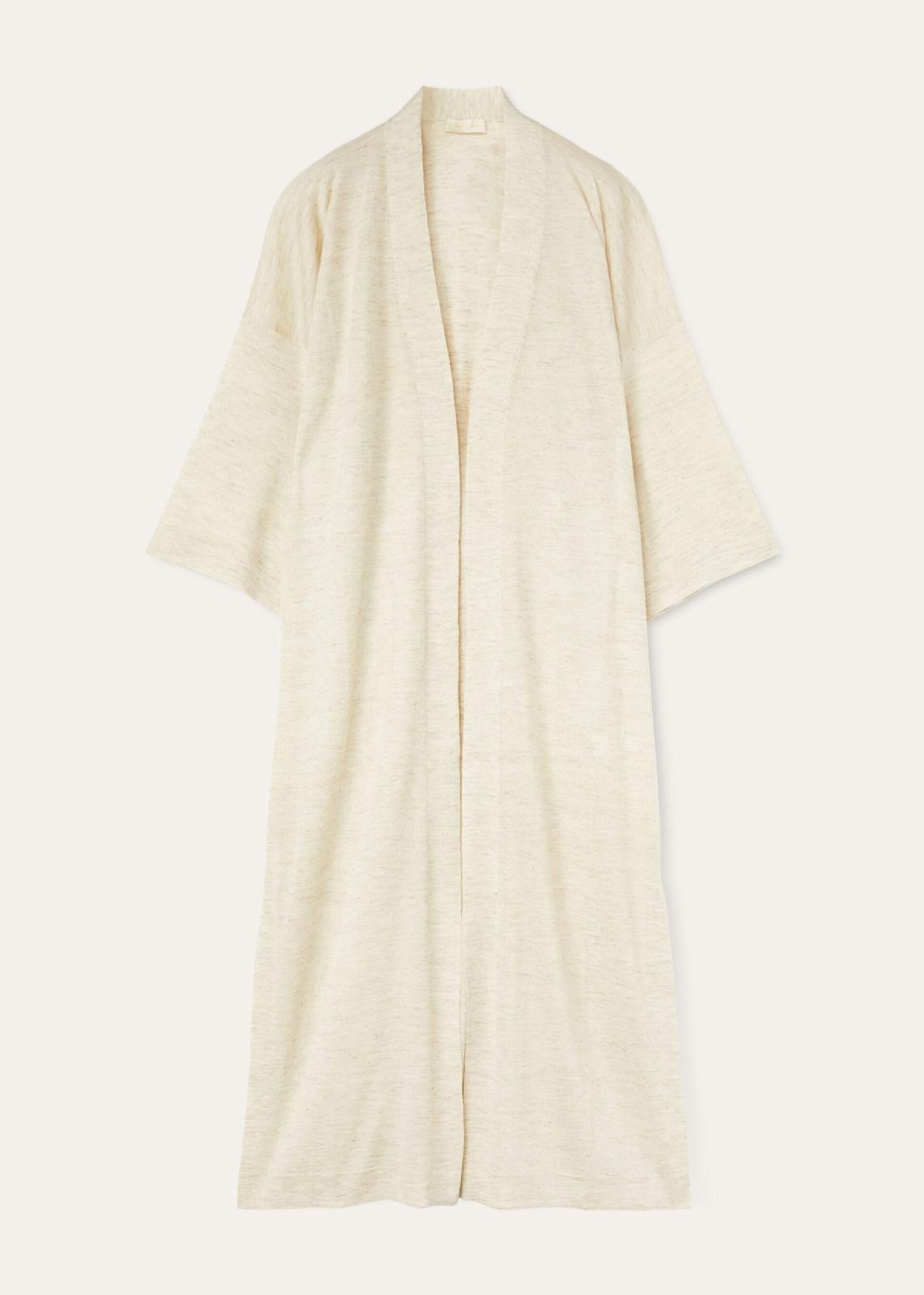 Loro Piana o1srvl11e0425 FAN6390 Long Cocooning Cardigan in Beige Size L / US 10 / IT 46 - 1 Thumbnail