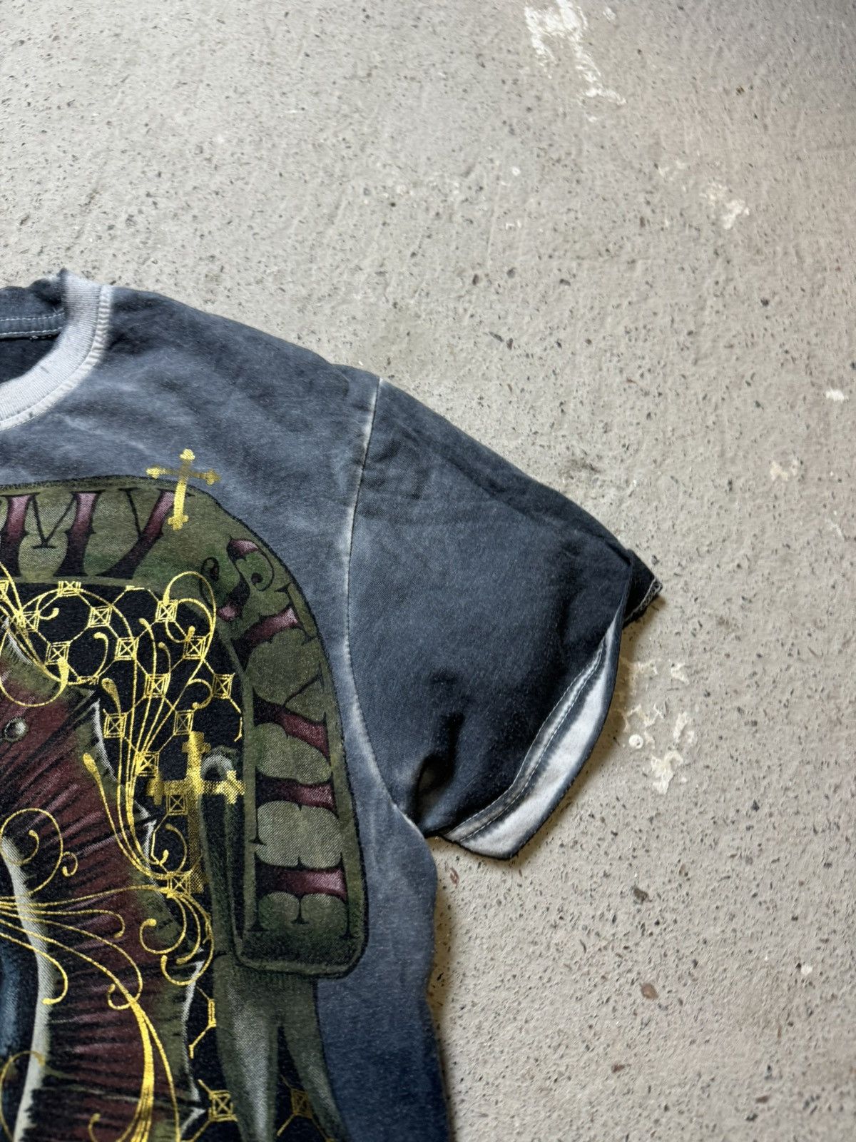 Japanese Brand × Vintage Vintage Y2K Minute Mirth Hardy Style Affliction Skull Dead Size US M / EU 48-50 / 2 - 6 Thumbnail