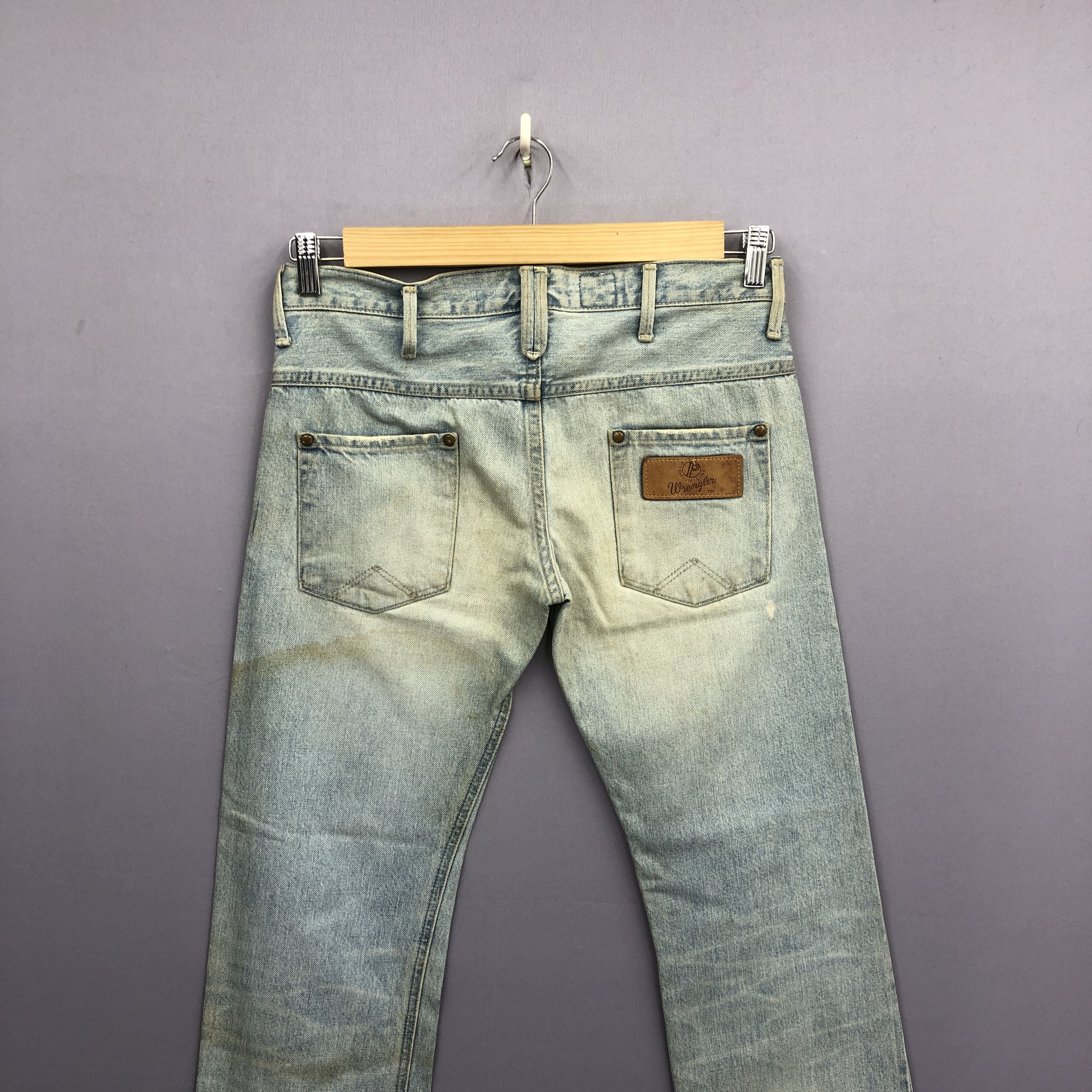Wrangler Vintage 90s Wrangler Selvedge Flare Jeans Faded Denim Size US 32 / EU 48 - 4 Thumbnail