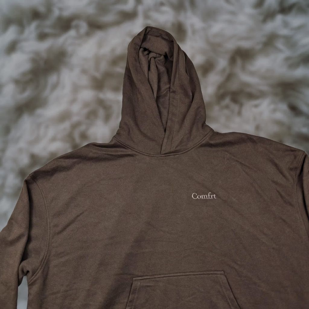 KangaROOS Comfrt Hoodie Mens 3XL Brown Fleece Kangaroo Pocket Logo Casual Pullover Striped? Size US XXL / EU 58 / 5 - 1 Thumbnail