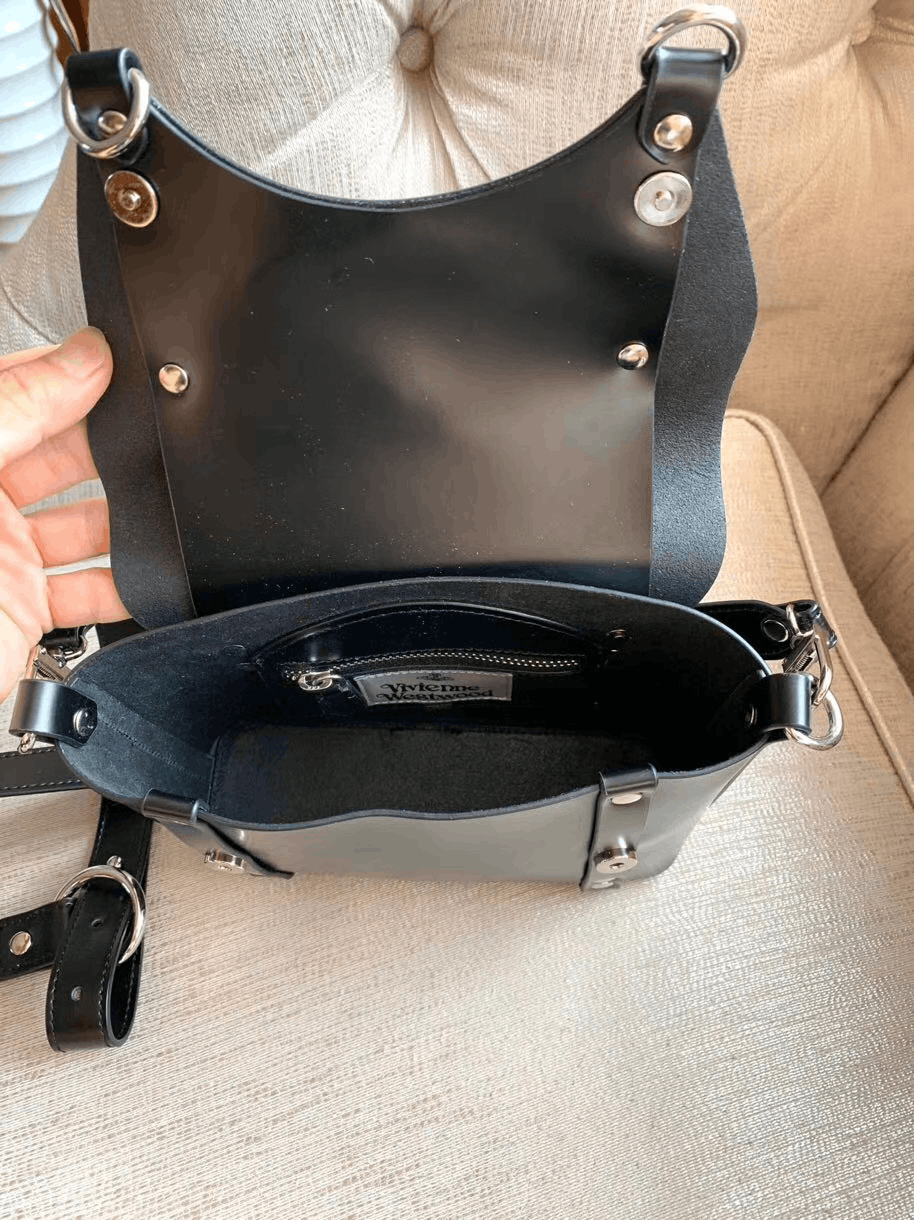 Vivienne Westwood ❤Vivienne Westwood Black Kim Messenger Bag Size ONE SIZE - 25 Thumbnail