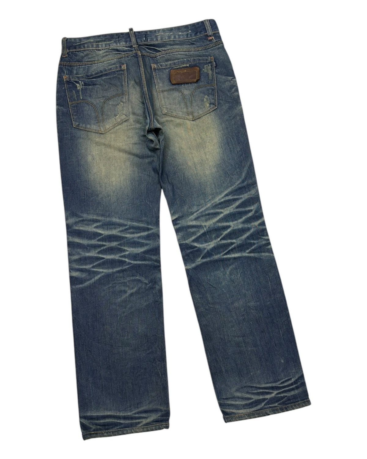 Hysteric Glamour × Junya Watanabe Vintage Clawmark Denim Junya Watanabe Style Lgb Baggy Jeans Size US 32 / EU 48 - 4 Thumbnail