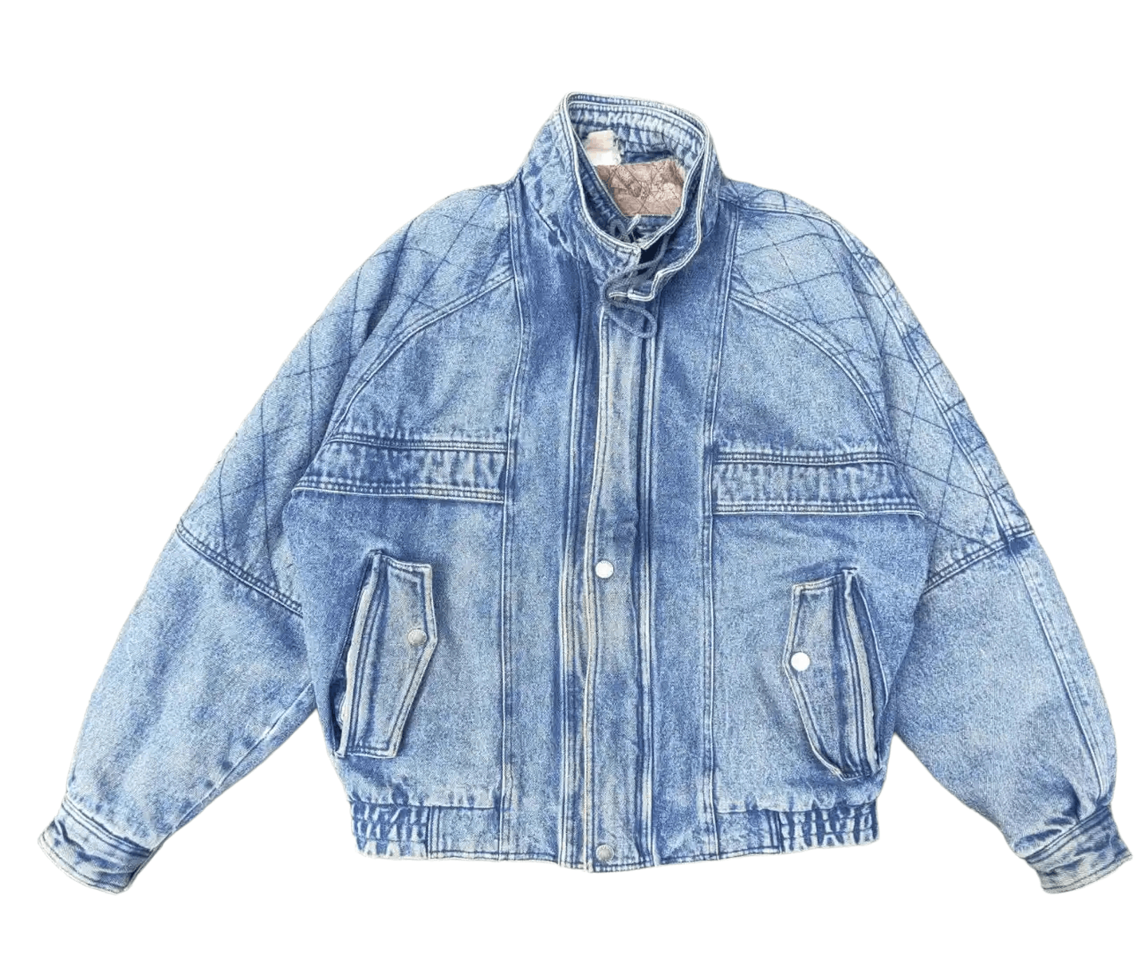 Japanese Brand Vintage Denim Bomber Size US M / EU 48-50 / 2 - 1 Thumbnail