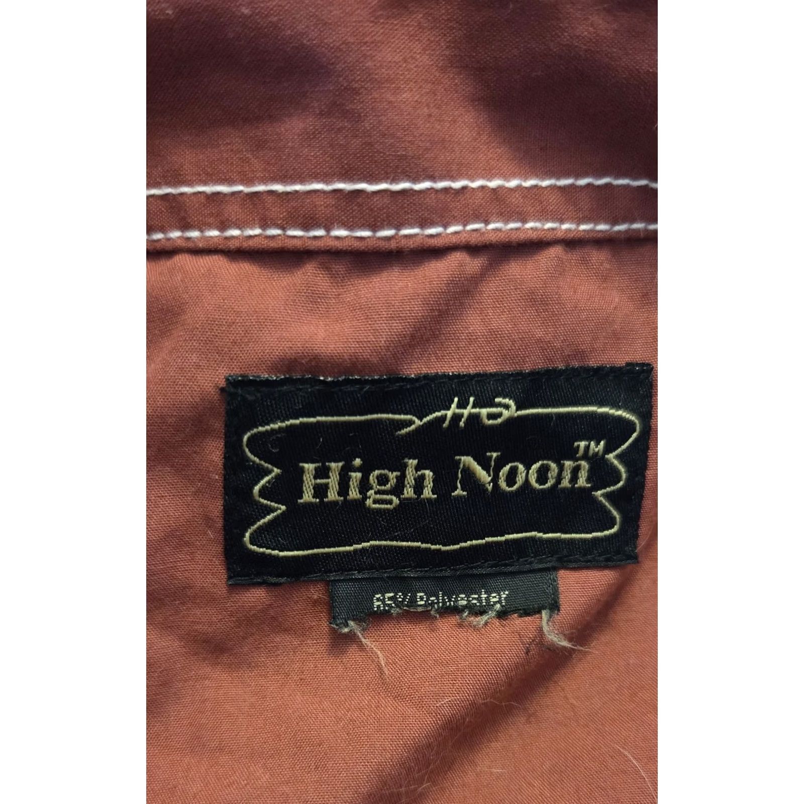 Vintage VINTAGE High Noon Western Shirt XL XLT Red White Stitching Pearl Snap Men Long Sleeve Size US XL / EU 56 / 4 - 4 Thumbnail