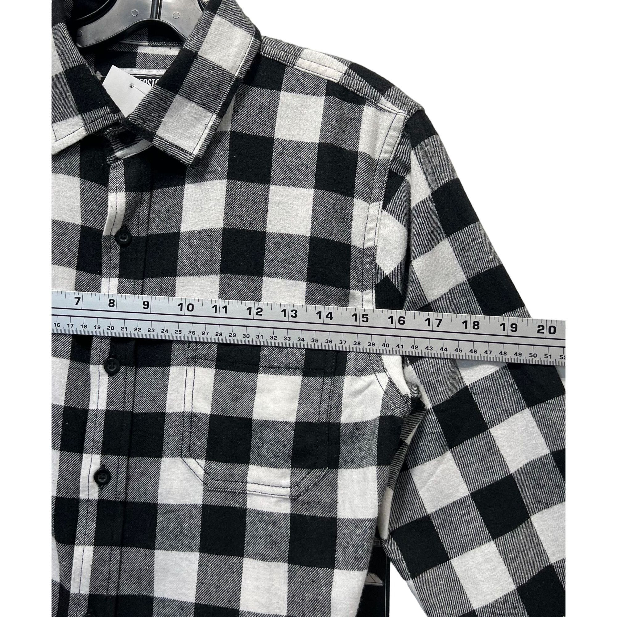Other Cornerstore Bodega - Men's Long Sleeve Plaid Shirt - Black/W Size US XS / EU 42 / 0 - 3 Thumbnail