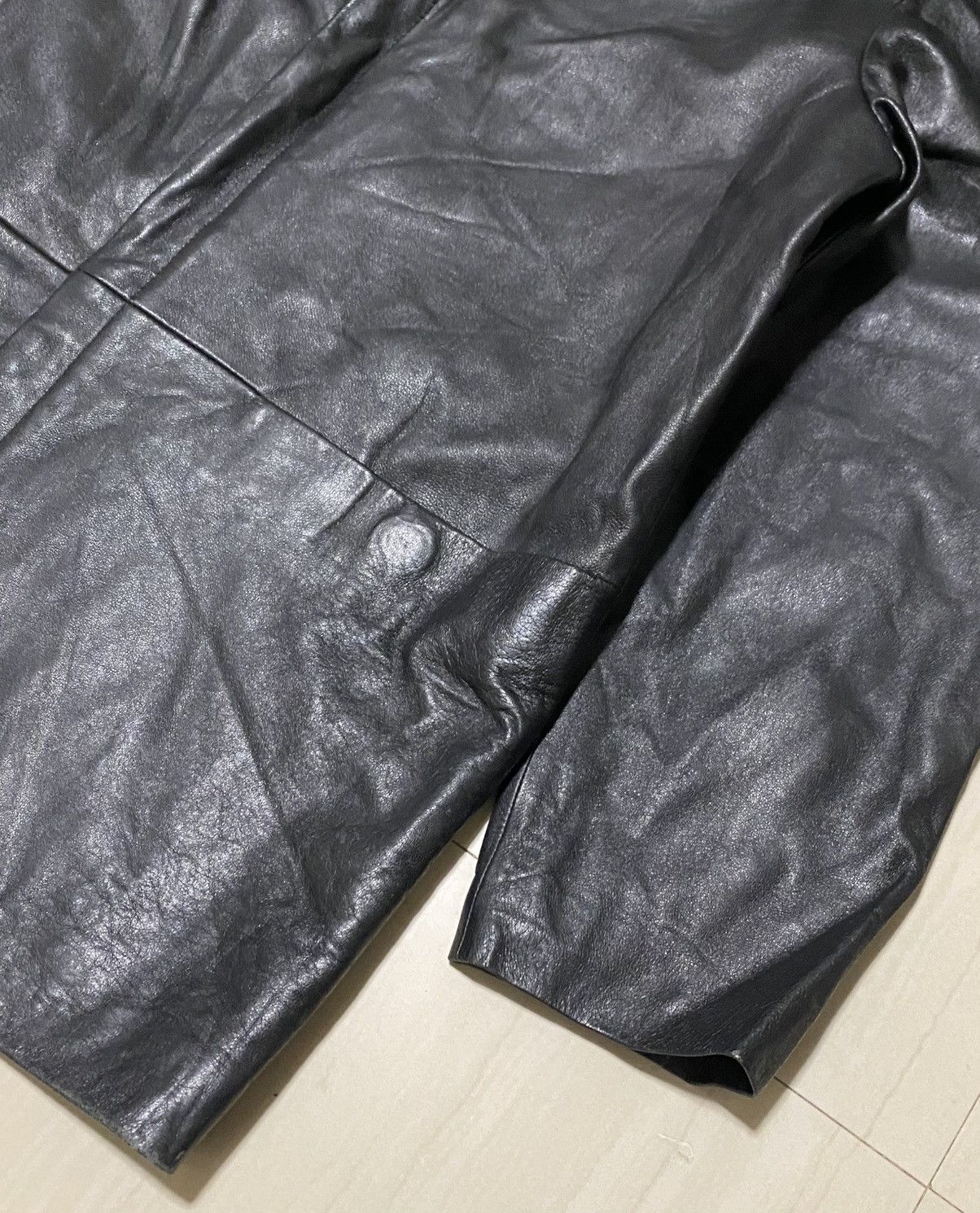 Balenciaga Balenciaga - 1997 Leather Zip-up Jacket Size US L / EU 52-54 / 3 - 7 Thumbnail