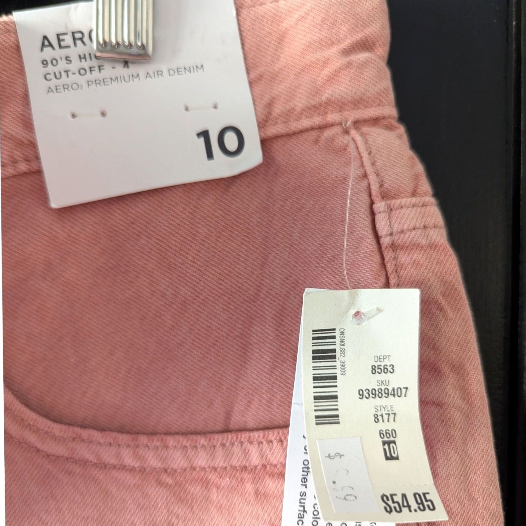 Aeropostale Aeropostale Denim Shorts Pink High Rise Cut-Off Distressed Raw Hem 90s Juniors 10 Women Fashion Casual Beach Festival Boyfriend Size 32" / US 10 / IT 46 - 4 Thumbnail