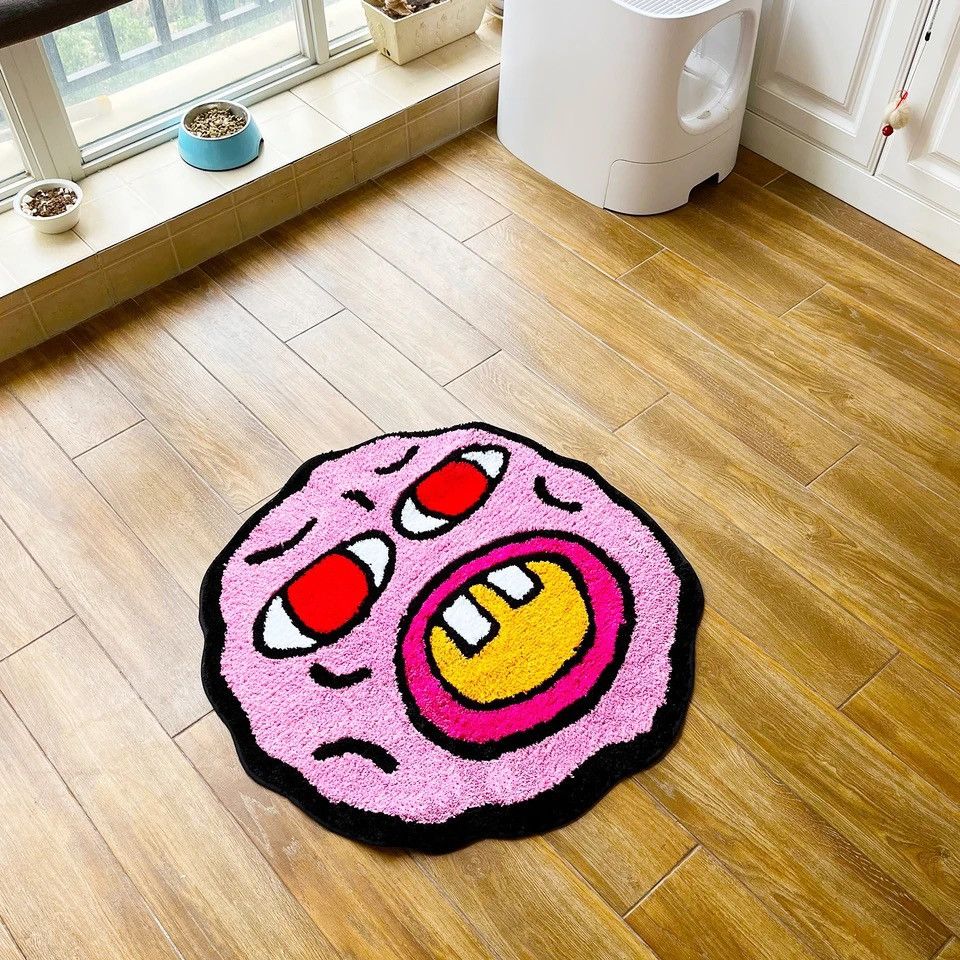 Other Cartoon Kawaii Cherry Bomb Handmade Tufted Carpet Size ONE SIZE - 3 Thumbnail