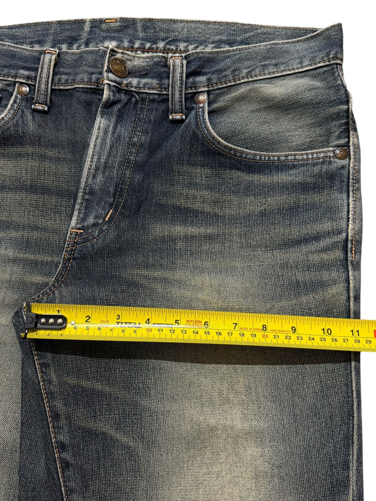 Edwin Vintage 90s Edwin 503 Faded Wash Distressed Regular Straight Size US 36 / EU 52 - 13 Thumbnail