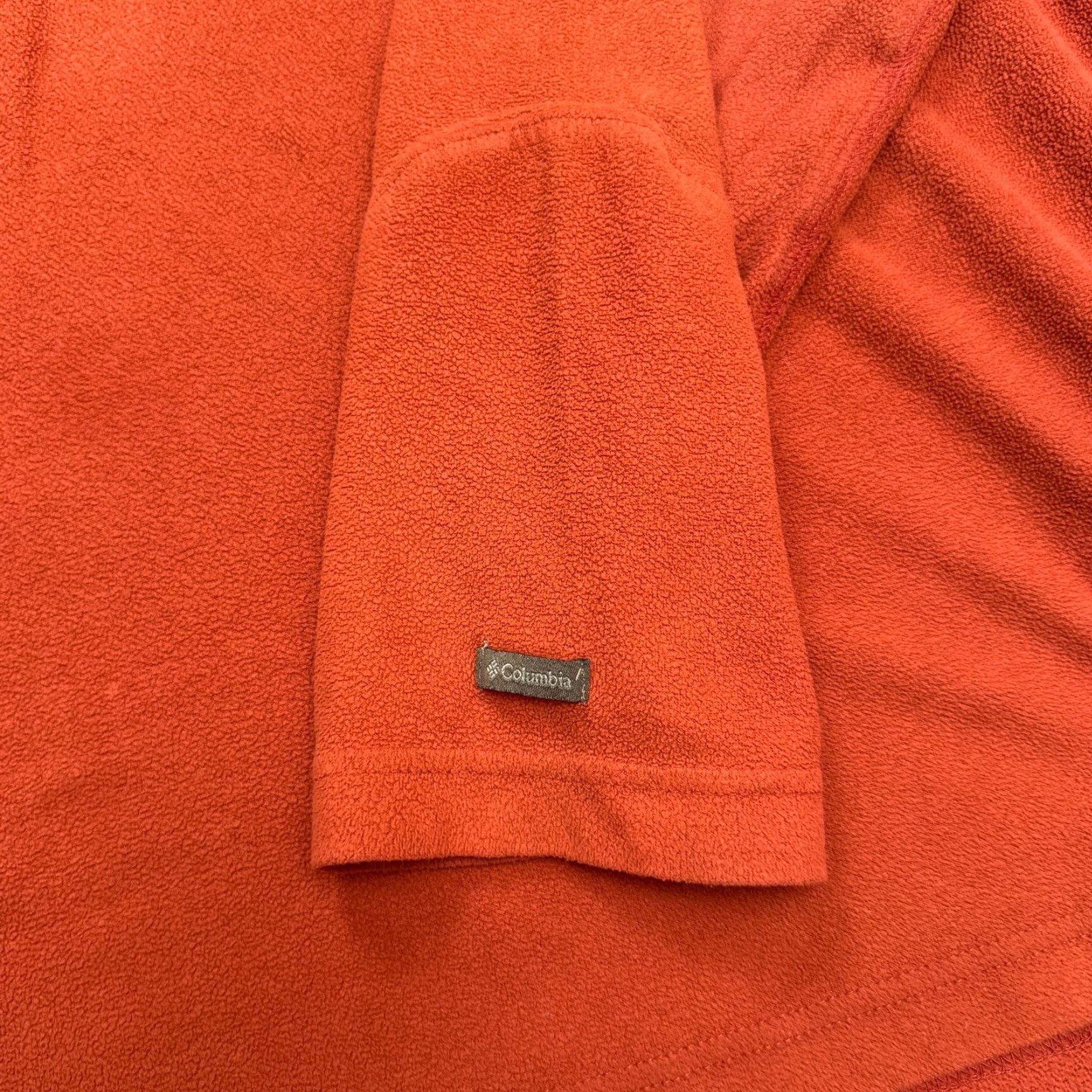 Vintage Columbia Jacket Mens Large Orange Outdoor Y2K 1/4 Zip Fleece Pullover Sweatshirt Size L / US 10 / IT 46 - 4 Thumbnail
