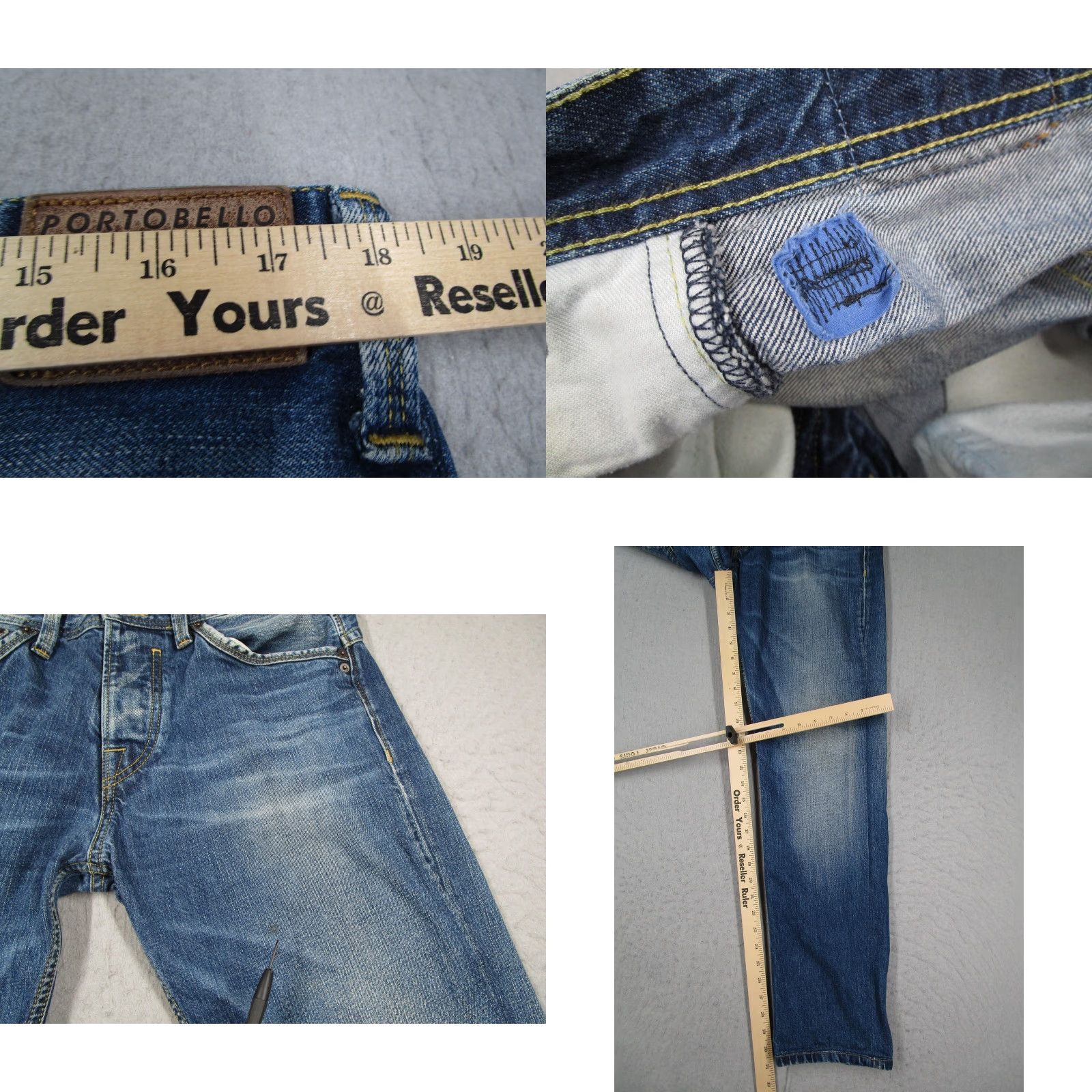Pepe Jeans Pepe Jeans Portobello Jeans Men 36x30 Blue Denim Button Fly Straight Vintage Size US 36 / EU 52 - 8 Thumbnail