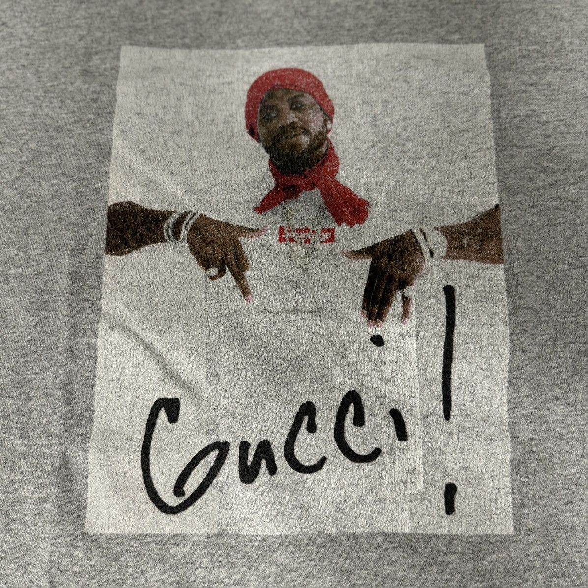 Supreme GUCCI MANE X SUPREME PHOTO TEE GREY Size US L / EU 52-54 / 3 - 2 Thumbnail