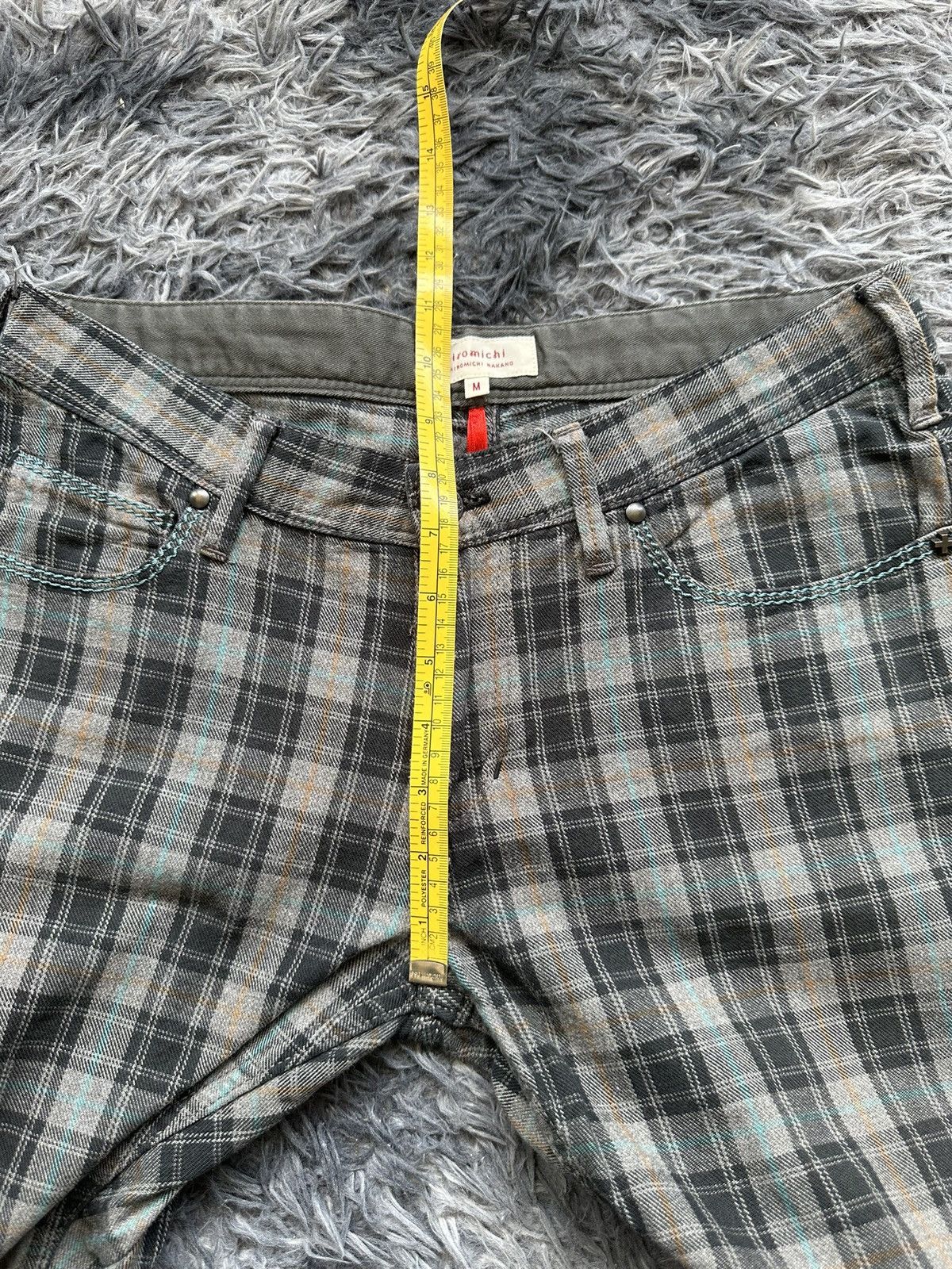 Japanese Brand 2000's Hiromichi by Hiromichi Nakano plaid pant Size US 31 - 13 Thumbnail