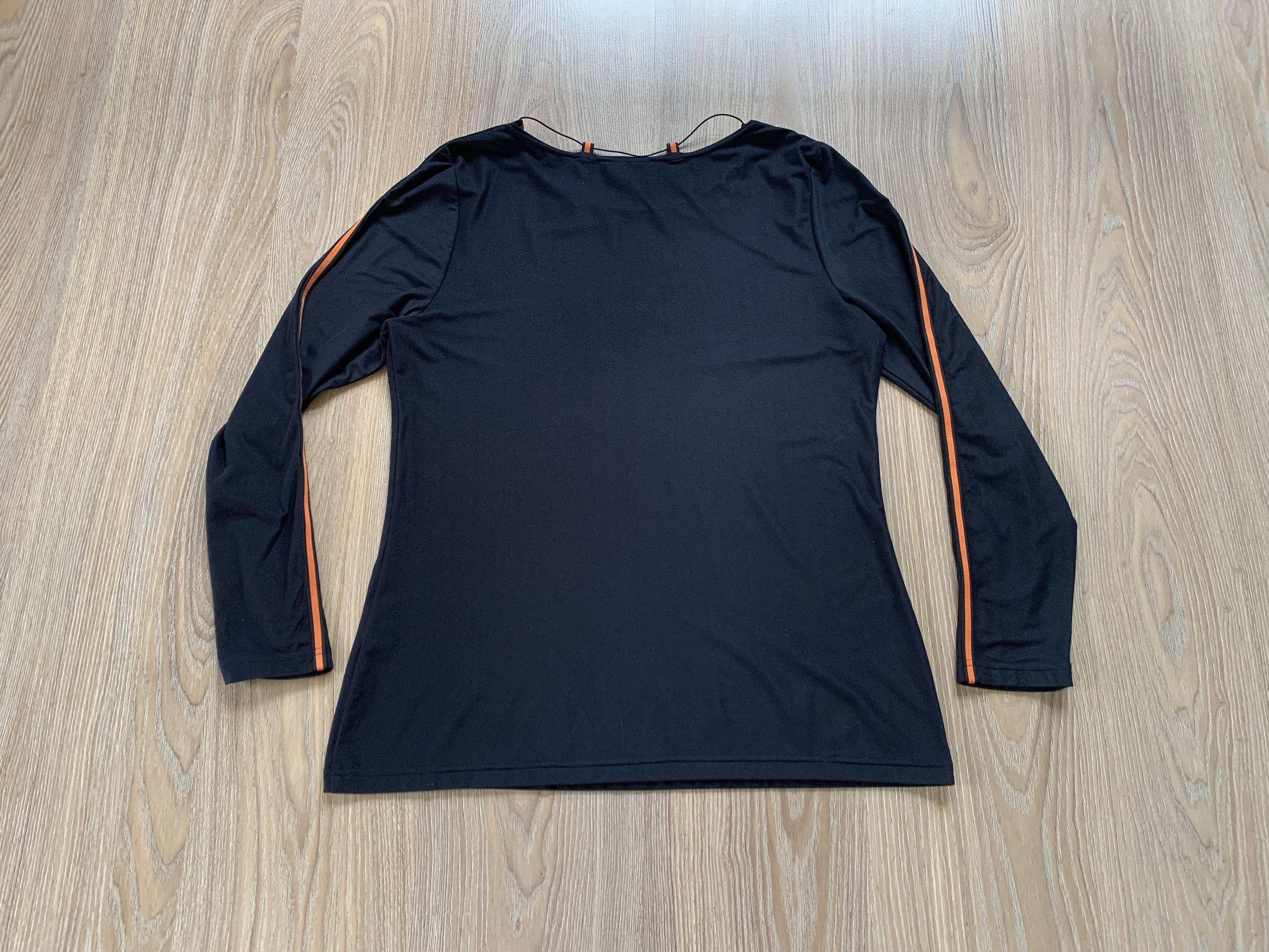Designer Tuzzi Lace Black Long Sleeve T Shirt Size L / US 10 / IT 46 - 3 Thumbnail