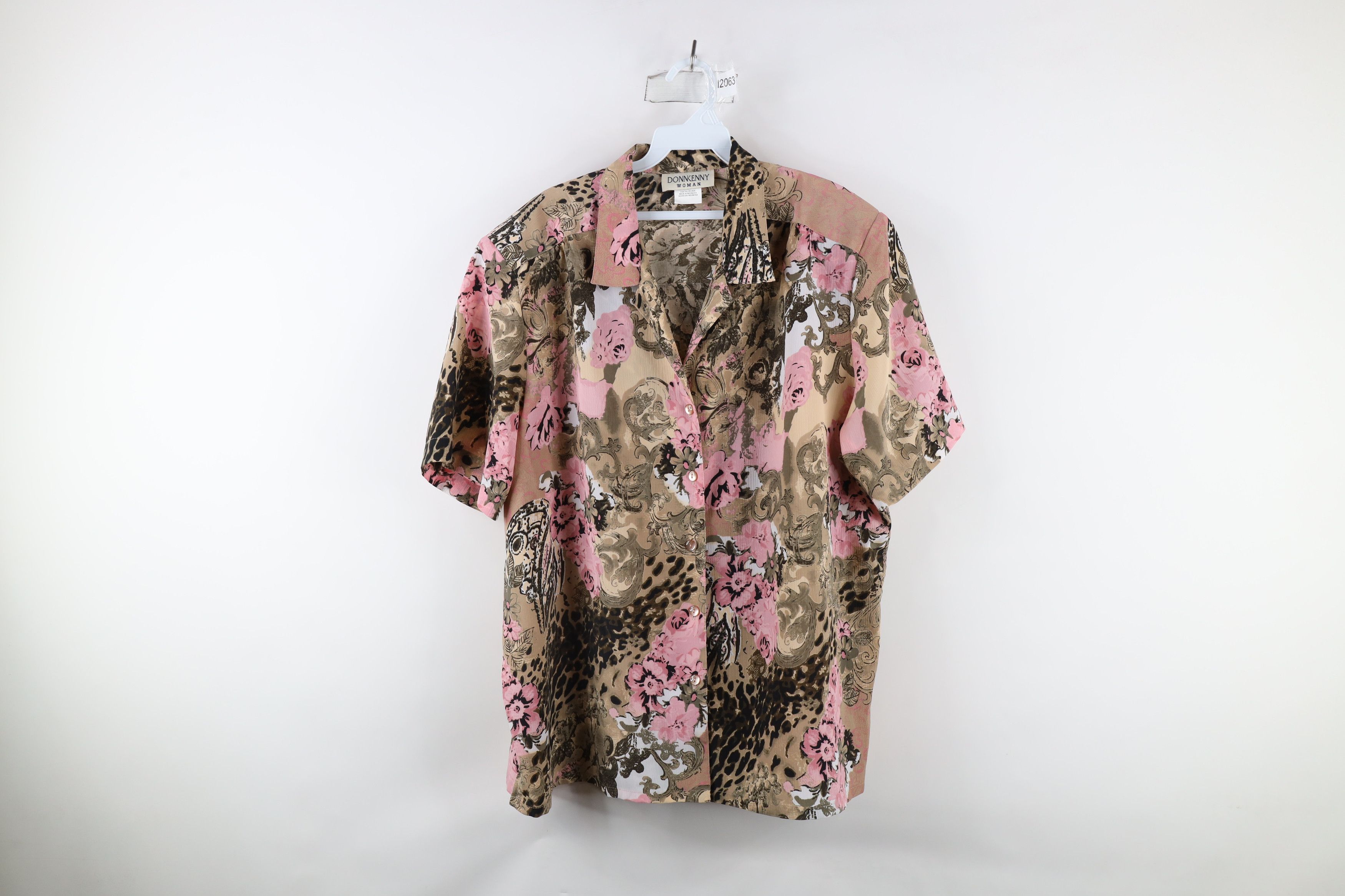 Vintage Vintage 90s Streetwear Fleur de Lis Collared Button Shirt Size XXL / US 16-18 / IT 52-54 - 1 Thumbnail