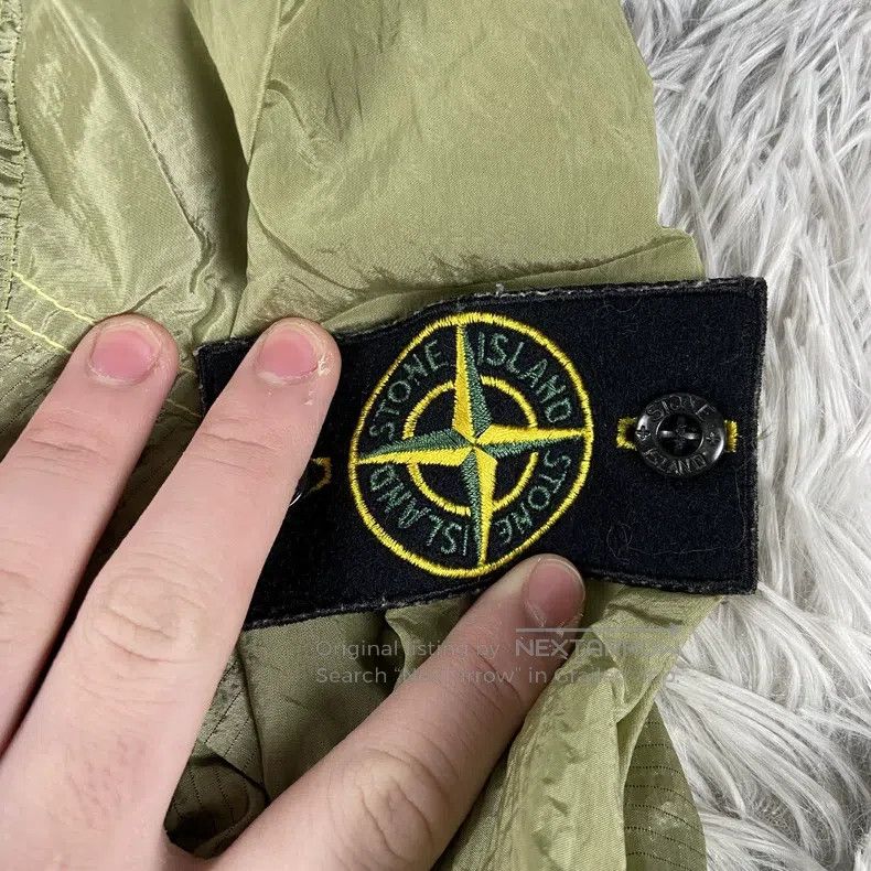 Stone Island Stone Island Avocado Green Metal Nylon Zipper Jacket Size US M / EU 48-50 / 2 - 3 Thumbnail