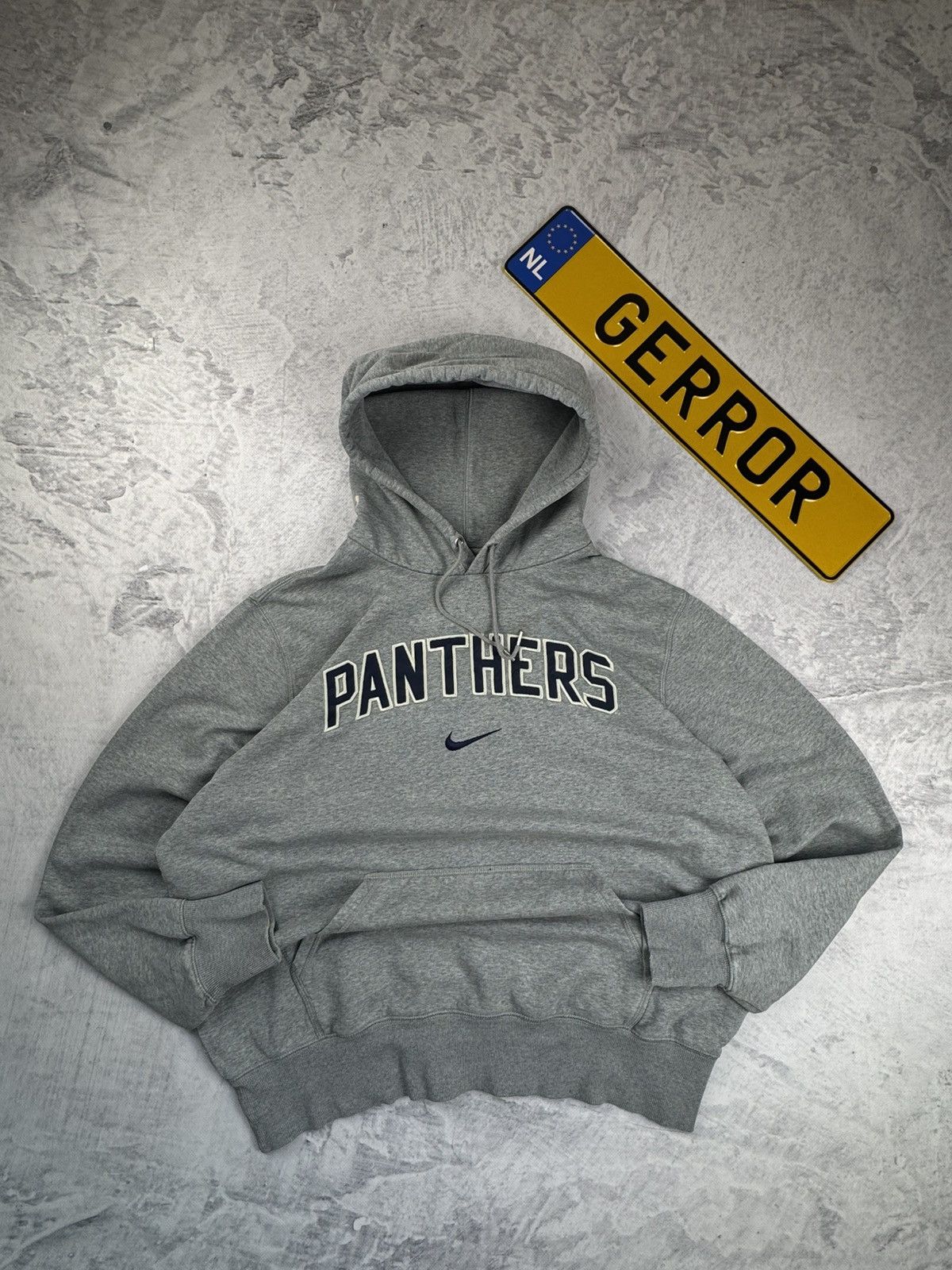 Nike × Vintage NIKE VINTAGE PANTHERS CENTER LOGO OVERSIZE BOXY HOODIE Size US XL / EU 56 / 4 - 2 Thumbnail