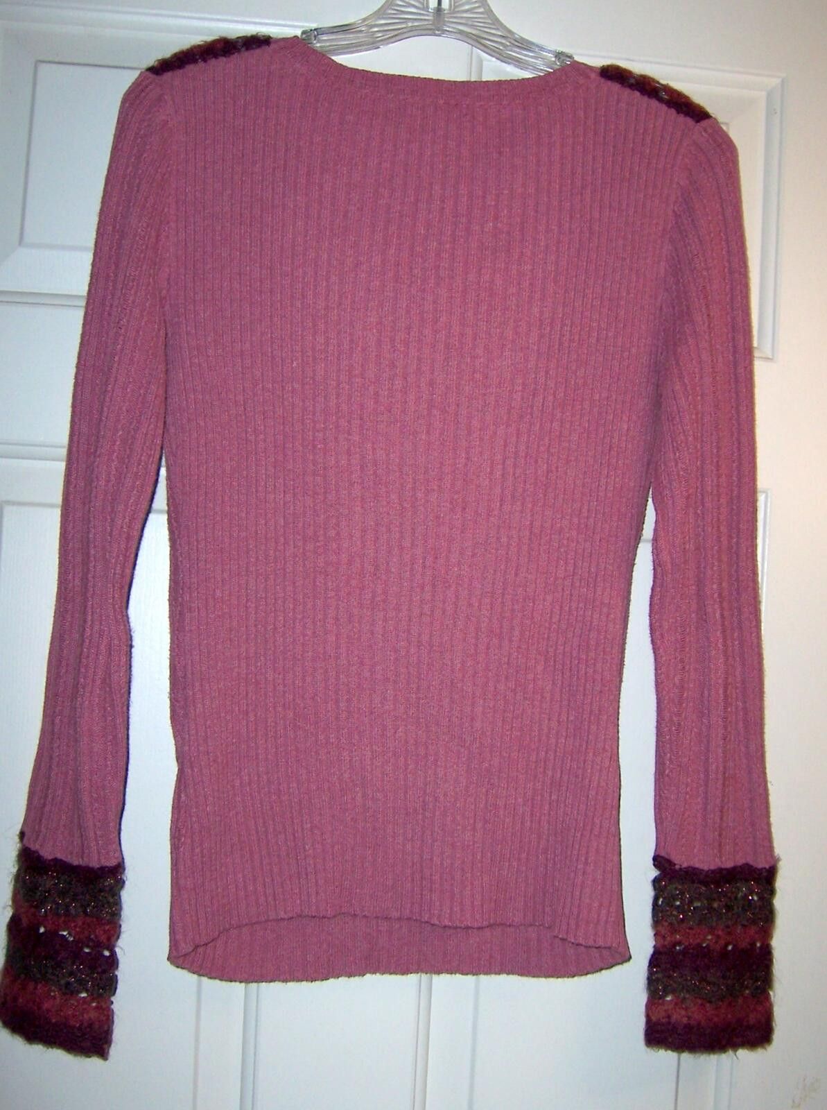 DKNY Vintage Y2K-era DKNY Jeans Ribbed Knit Henley Top - Medium Size M / US 6-8 / IT 42-44 - 4 Thumbnail