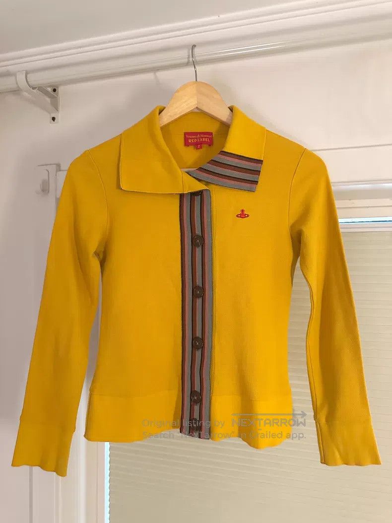 Vivienne Westwood Yellow Knitted Sweater, Women's (Size Medium)
