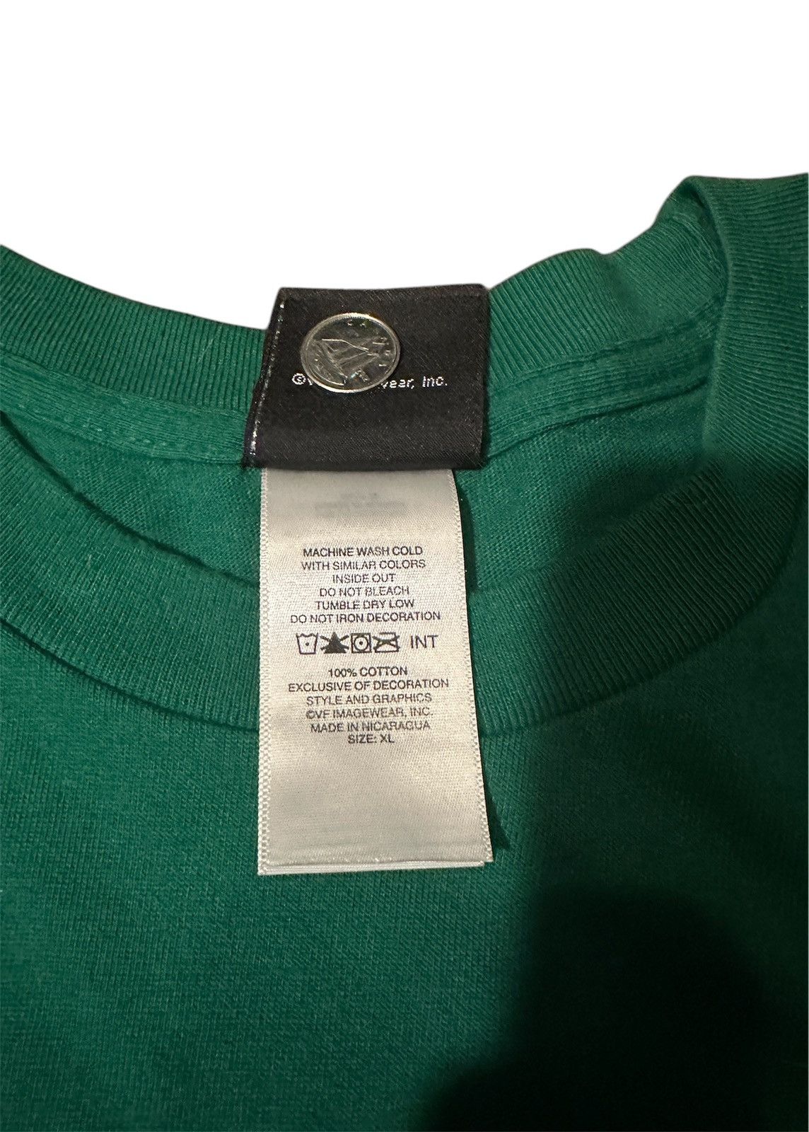 Harley Davidson × Vintage Vintage Harley Davidson Blank Green T-Shirt Size US XL / EU 56 / 4 - 4 Thumbnail
