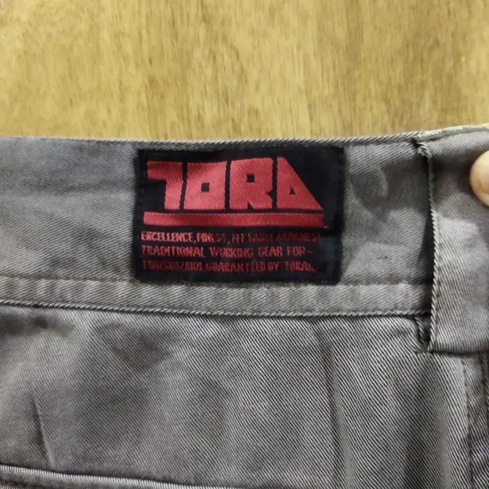 Japanese Brand TORA WORK WARE FADED GREY CARGO PANTS Size US 32 / EU 48 - 10 Thumbnail