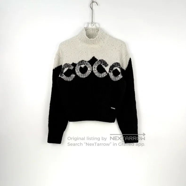 Chanel Chanel Black and white silver glitter cashmere sweater Size XS / US 0-2 / IT 36-38 - 3 Thumbnail