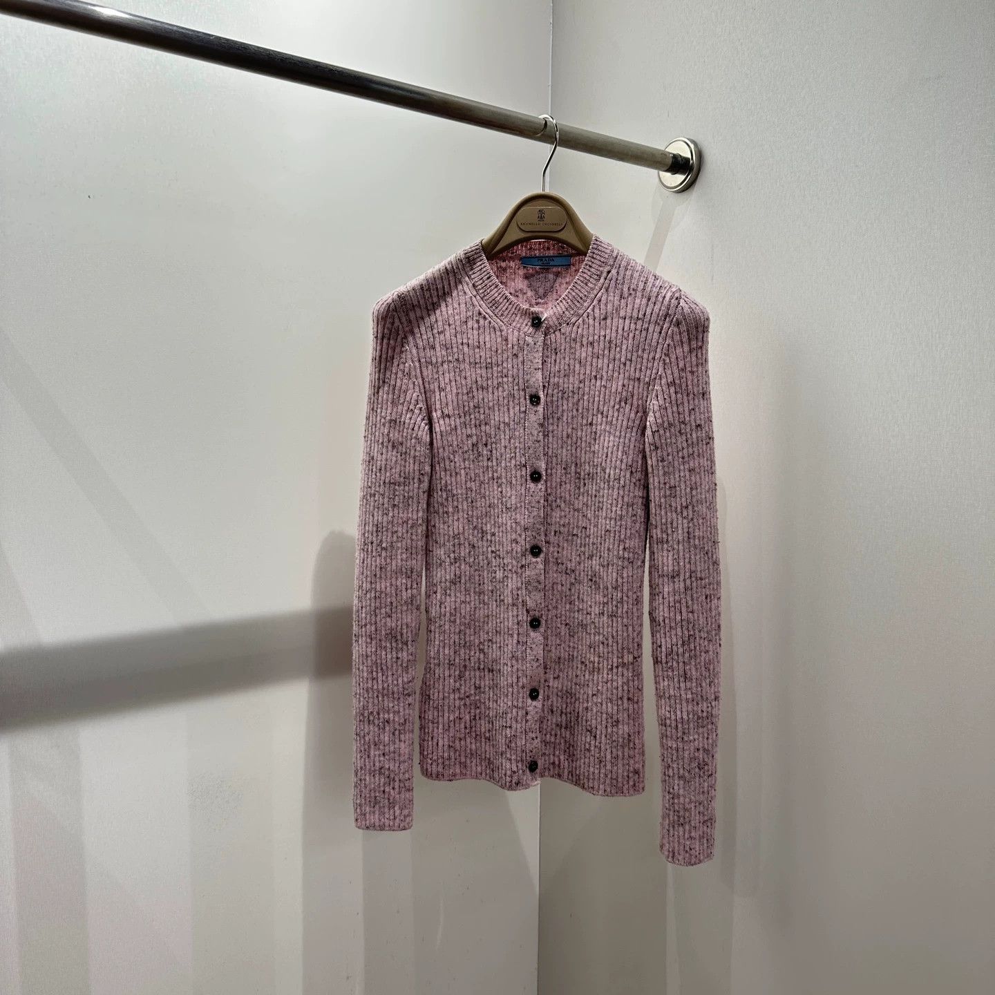Prada Prada 26 Pre-Spring Triangle Fitted Wool Cardigan Size XS / US 0-2 / IT 36-38 - 1 Thumbnail
