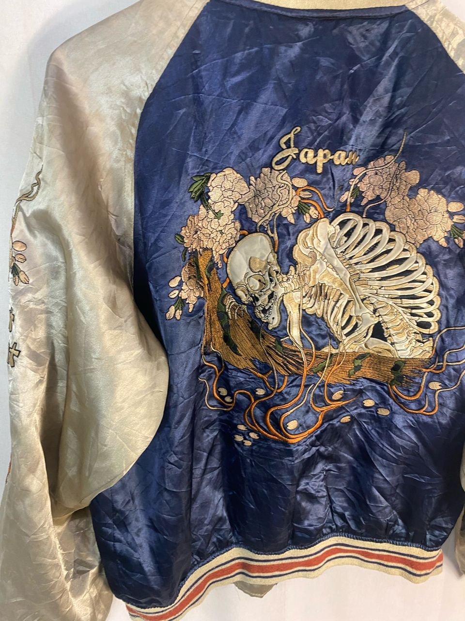 Japanese Brand Skull sukajan zipper jacket by nouveau brilliant homme Size US M / EU 48-50 / 2 - 8 Thumbnail