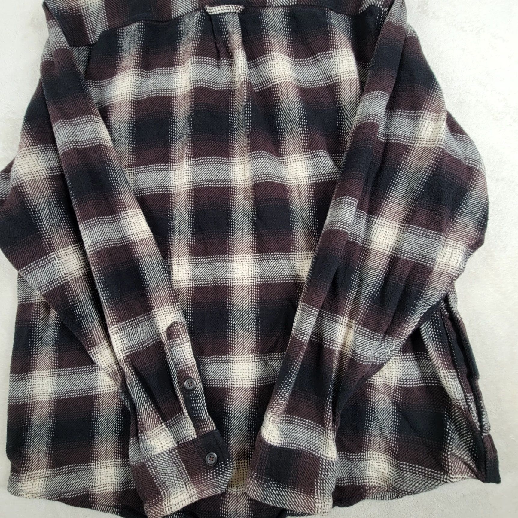 Orvis Orvis Mens Big Bear Flannel Shirt XL Brown White Plaid Cotton Button Front Shirt Mens XL Brown Plaid Cotton Flannel Button-Up Size US XL / EU 56 / 4 - 5 Thumbnail