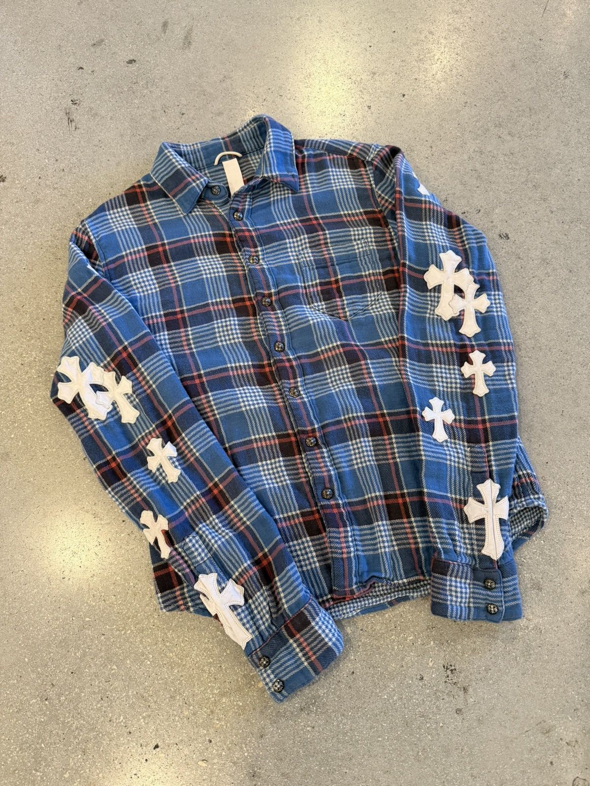 Chrome Hearts Chrome Hearts 1/1 patched flannel Size US S / EU 44-46 / 1 - 7 Thumbnail
