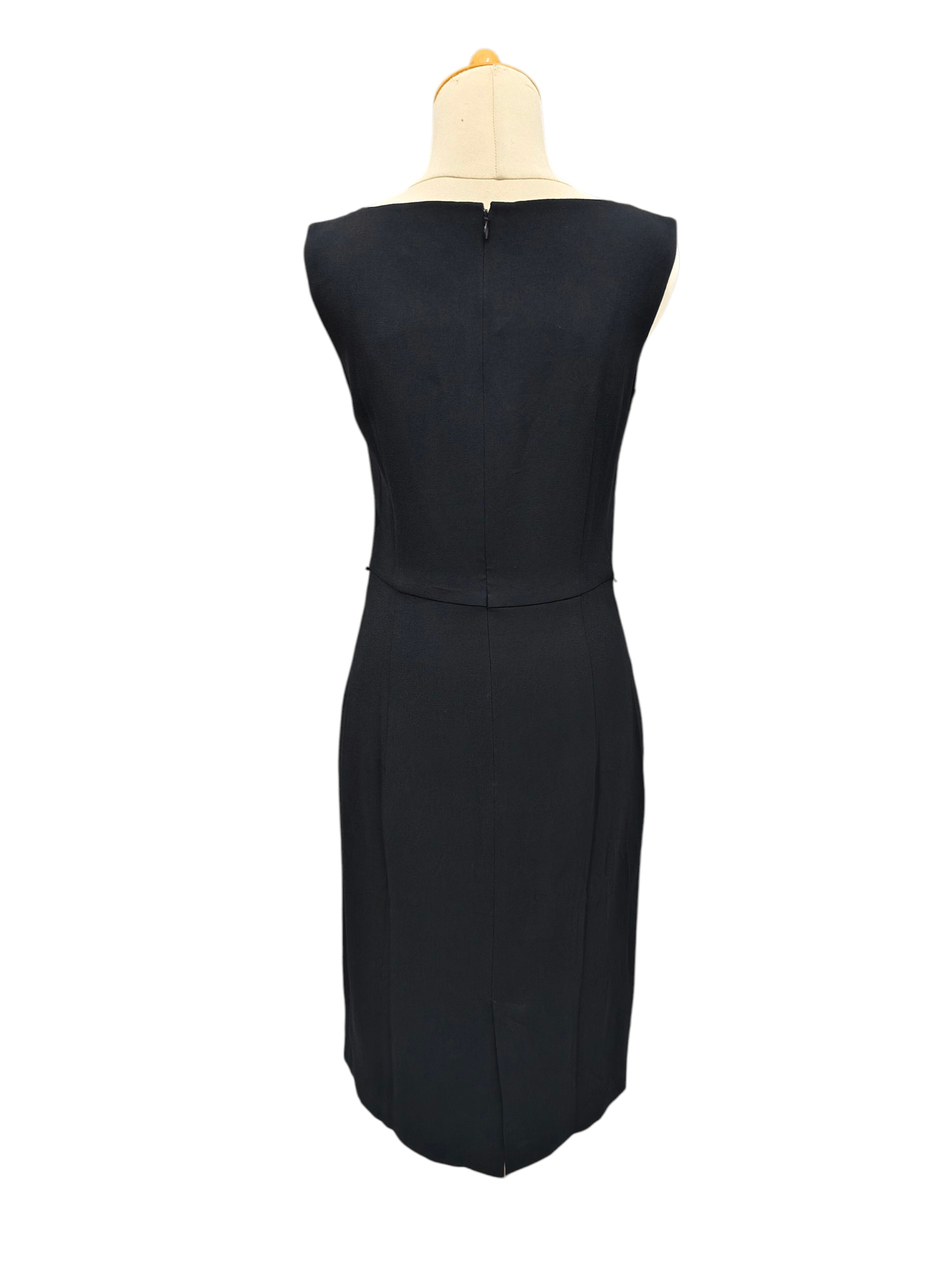 Issey Miyake 90s Kumikyoku by Issey Co Rayon Sleevelese Sheath Dress Size M / US 6-8 / IT 42-44 - 4 Thumbnail
