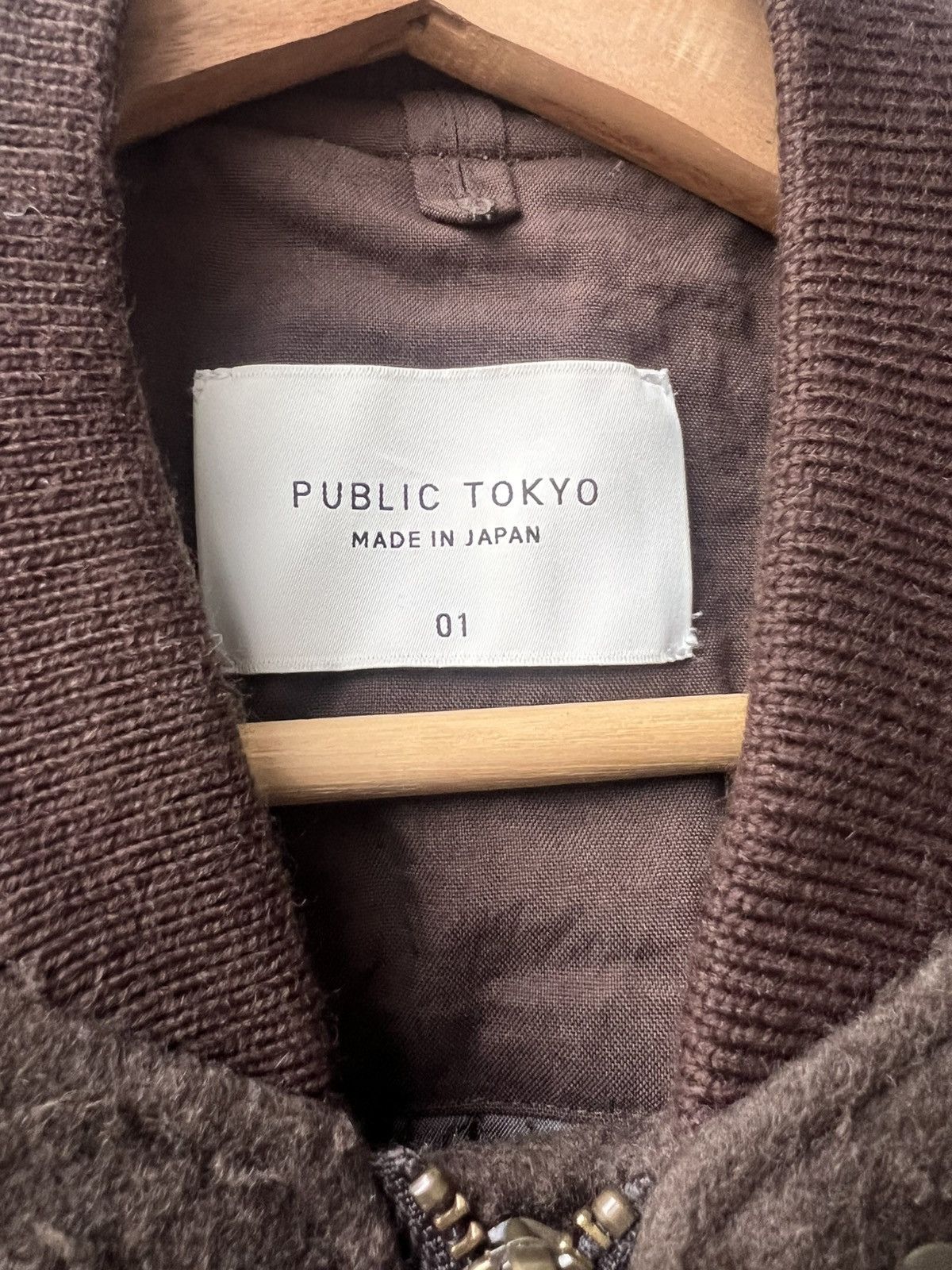 Japanese Brand Public Tokyo Wool Bomber Jacket Size M / US 6-8 / IT 42-44 - 7 Thumbnail