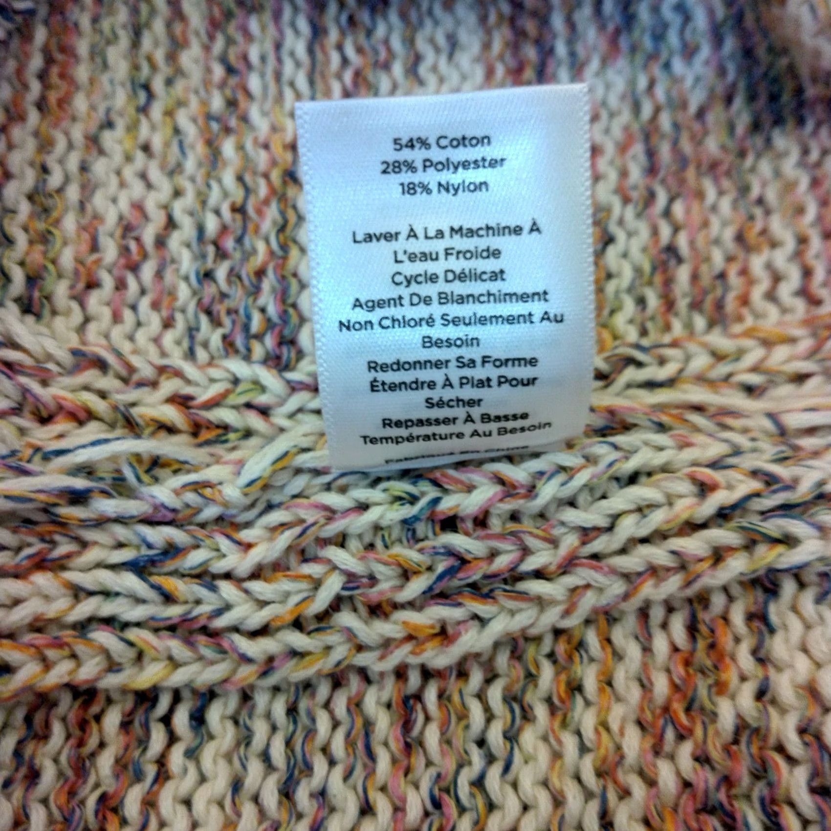 Talbots Talbots Sweater Sleeveless Mock Neck Top Large L Cotton Blend Multicolor Speckled Knit Women Pullover Size L / US 10 / IT 46 - 6 Thumbnail