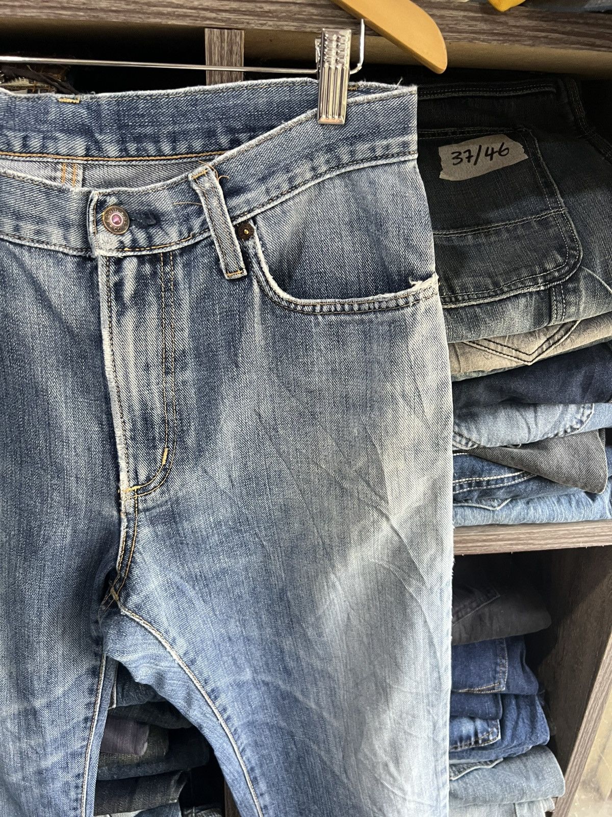 Edwin 🔥Vintage Edwin 403 Distressed Denim Size US 32 / EU 48 - 6 Thumbnail