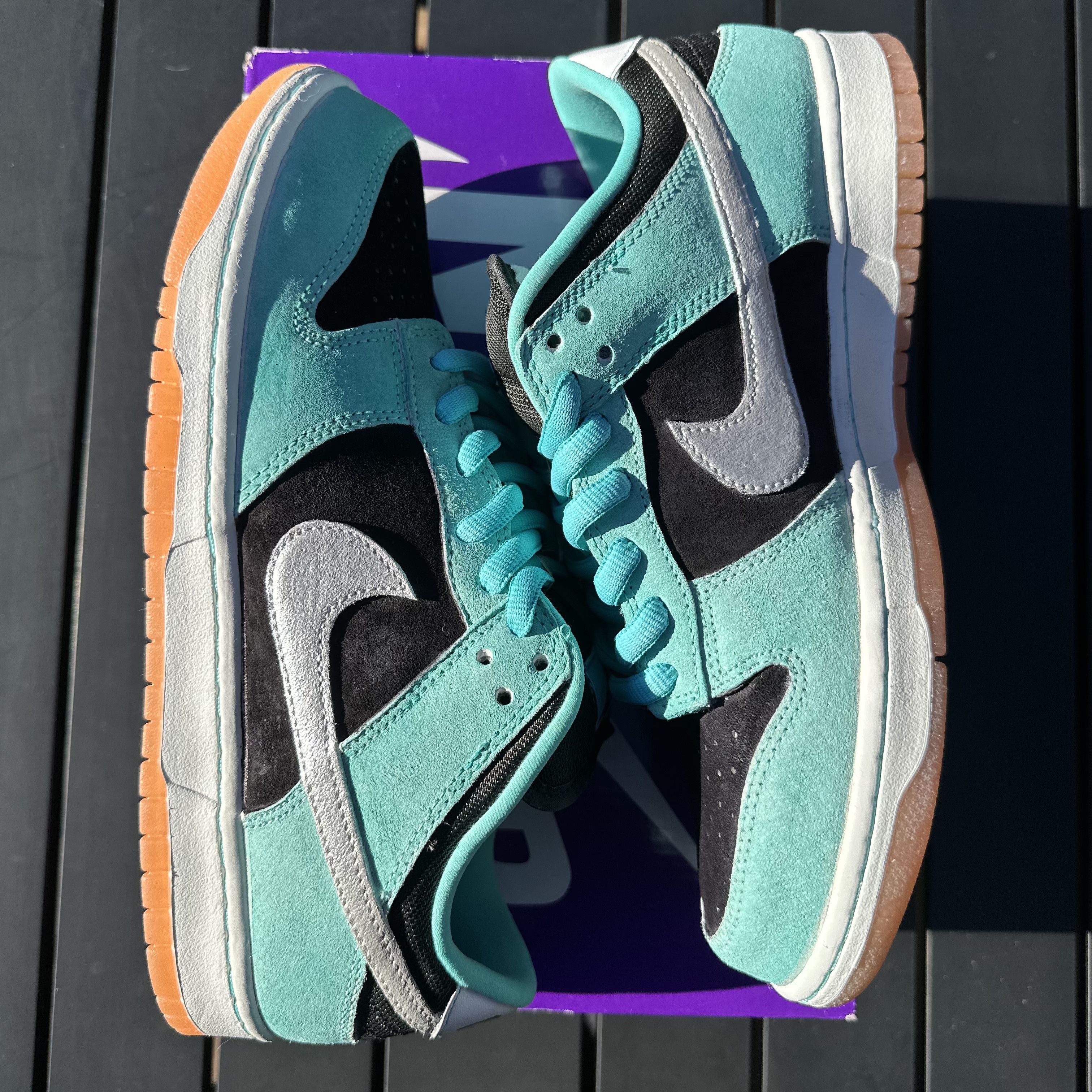 Nike Nike SB Dunk Custom Tiffany Suede - Teal/Black - Size 10 Size US 10 / EU 43 - 13 Thumbnail