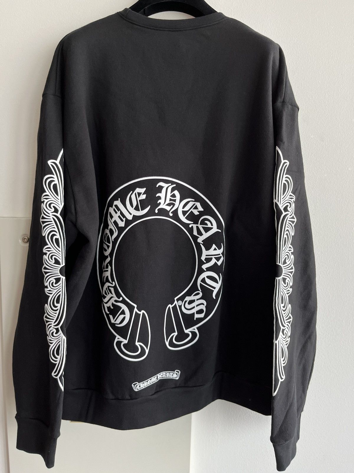image of Chrome Hearts Logo Sweatshirt Limited Edition in Black, Men's (Size XL)