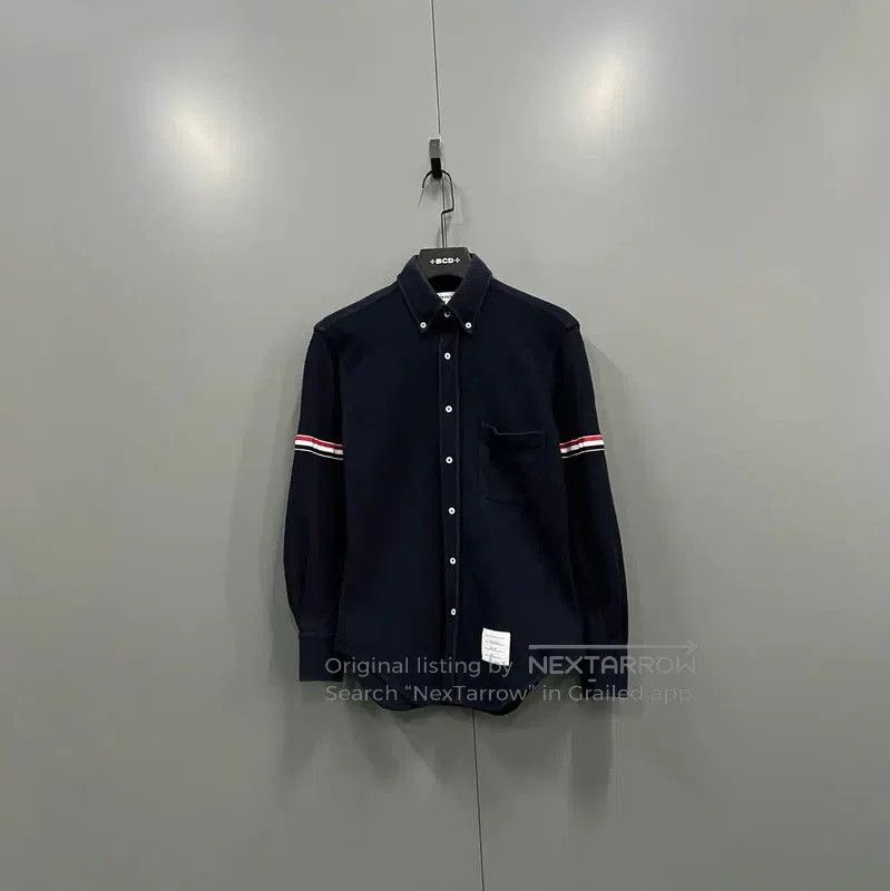 Thom Browne Thom Browne Navy Long Sleeve Shirt for Men . Size US M / EU 48-50 / 2 - 1 Thumbnail