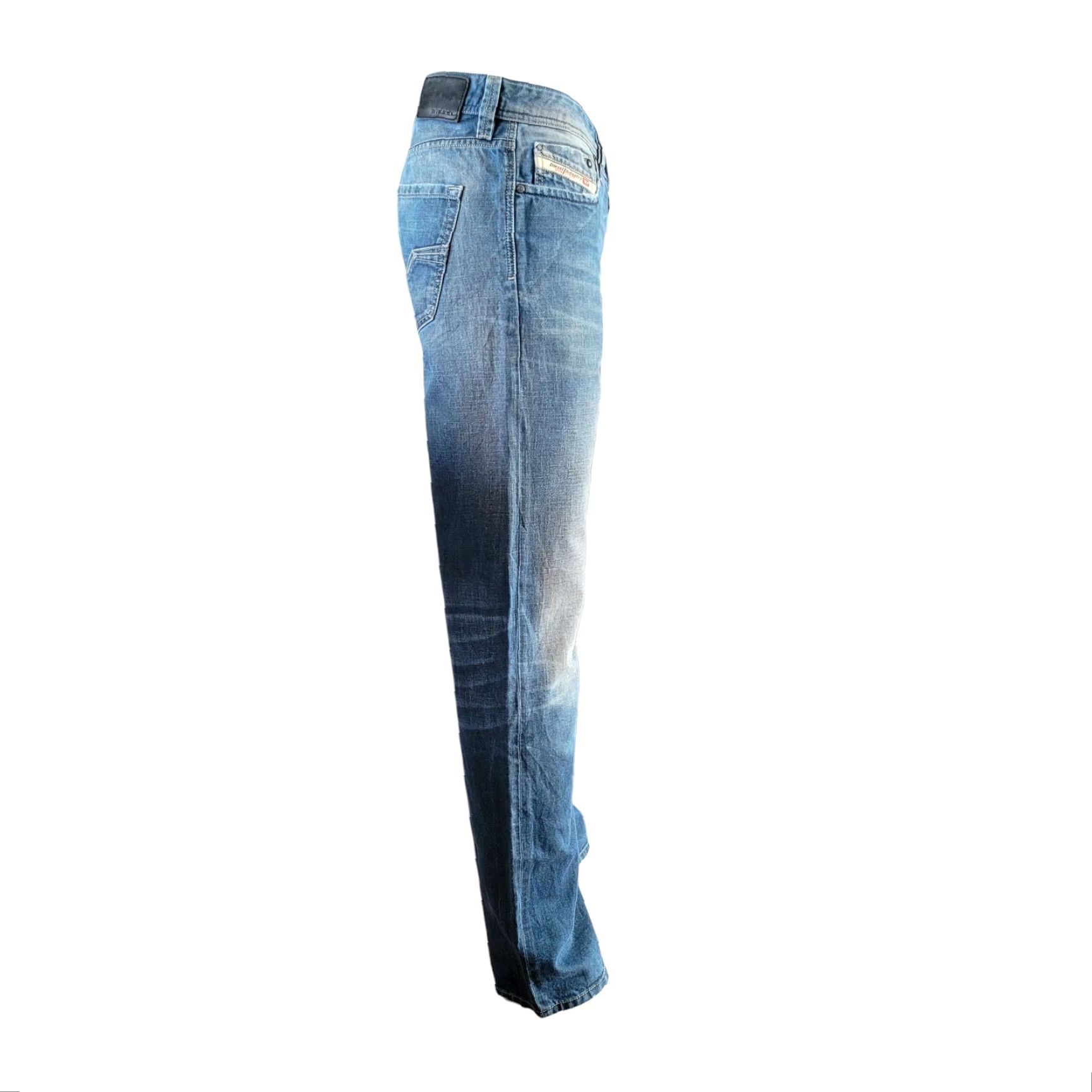 Diesel Diesel Larkee Jeans – W33 L32 – Wash 008ZT – Made in Italy – Blue – Regular Fit – Men’s – 33x32 Size US 33 - 4 Thumbnail