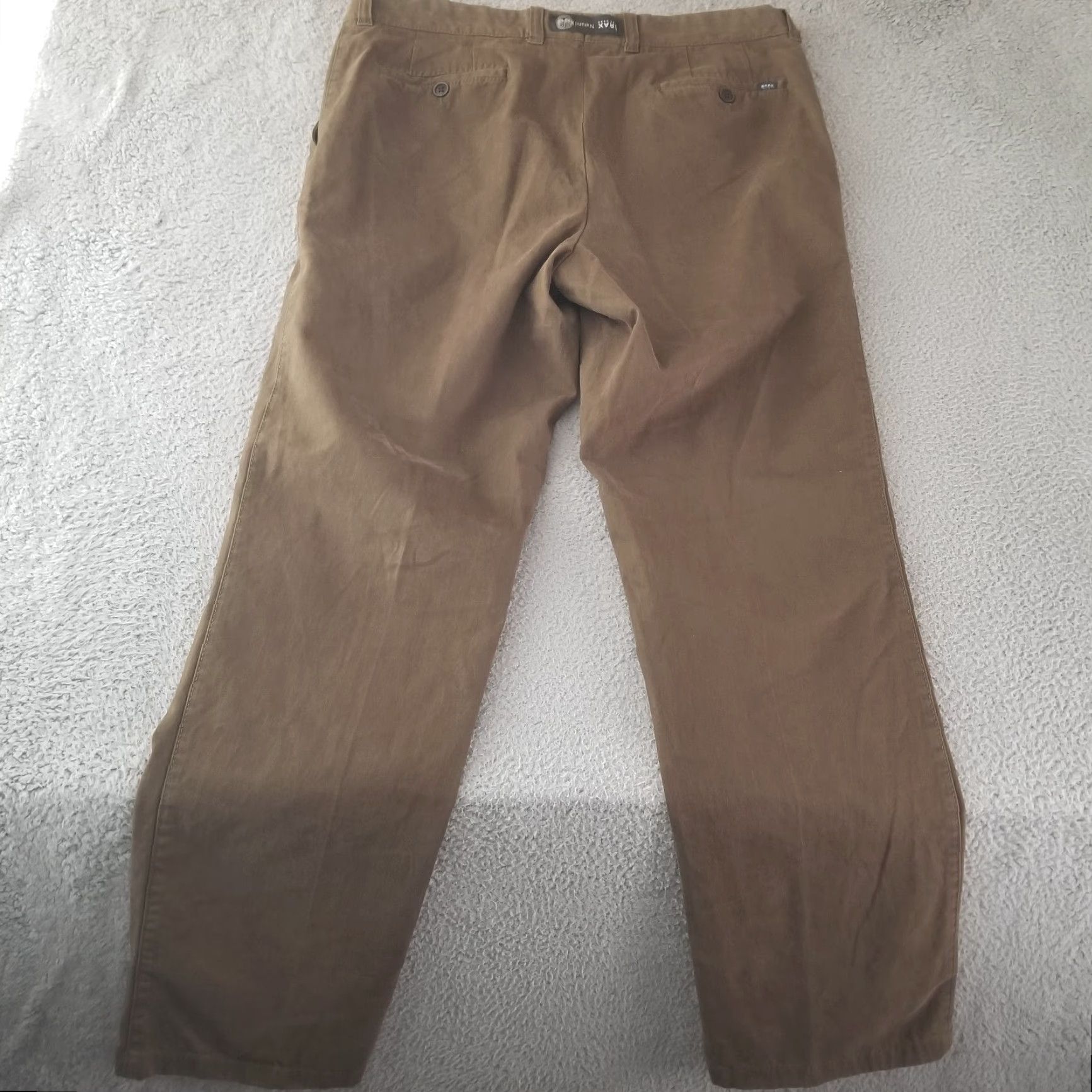 BRAX Brax Pants Mens 36x33 Chino Flat Front Brown Cotton Stretch Regular 39? Sorry Size US 36 / EU 52 - 5 Thumbnail