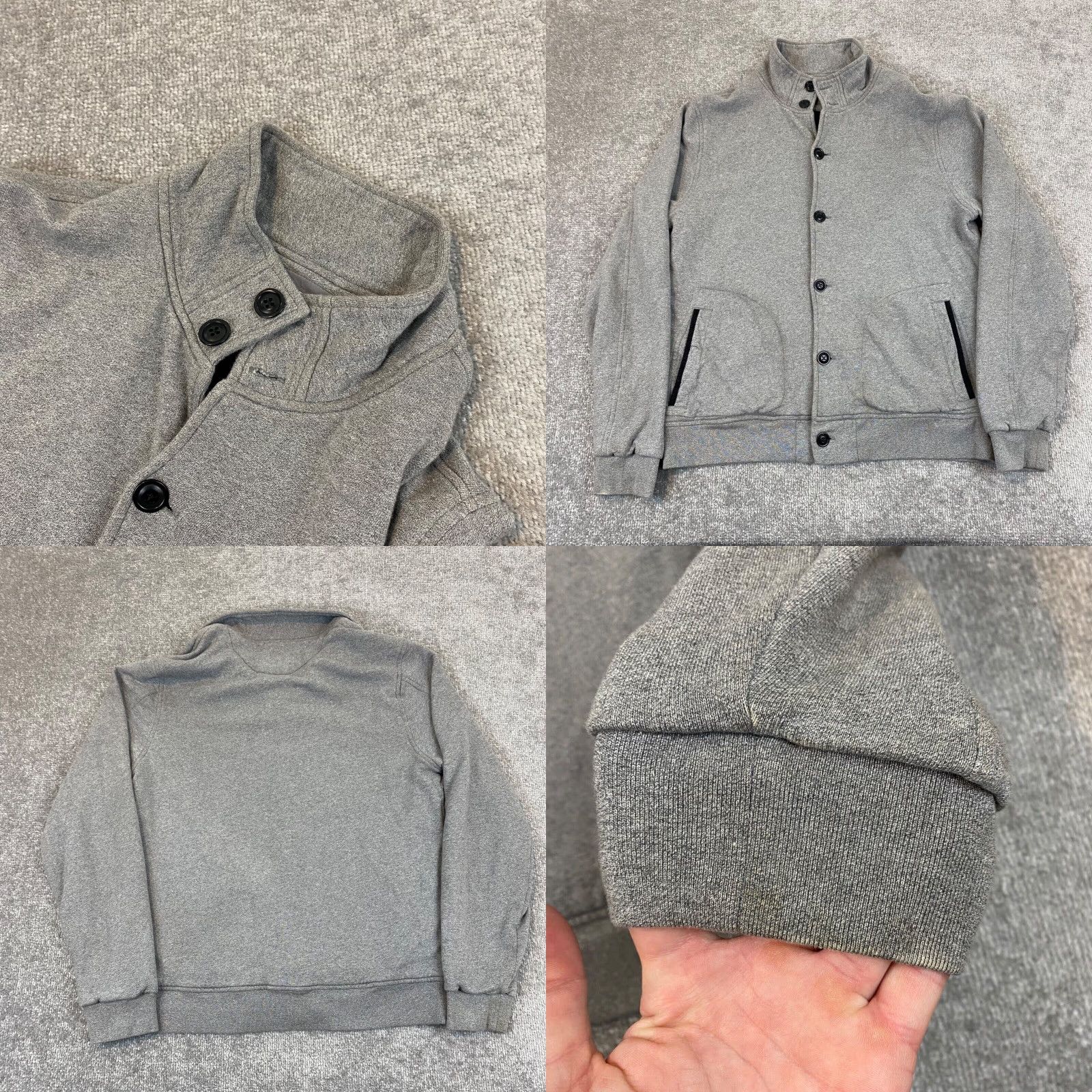 Bonobos Bonobos Slim Fit Jacket Mens Medium Gray Button-Up Collared Mid-Length Casual Outdoor Size US M / EU 48-50 / 2 - 8 Thumbnail